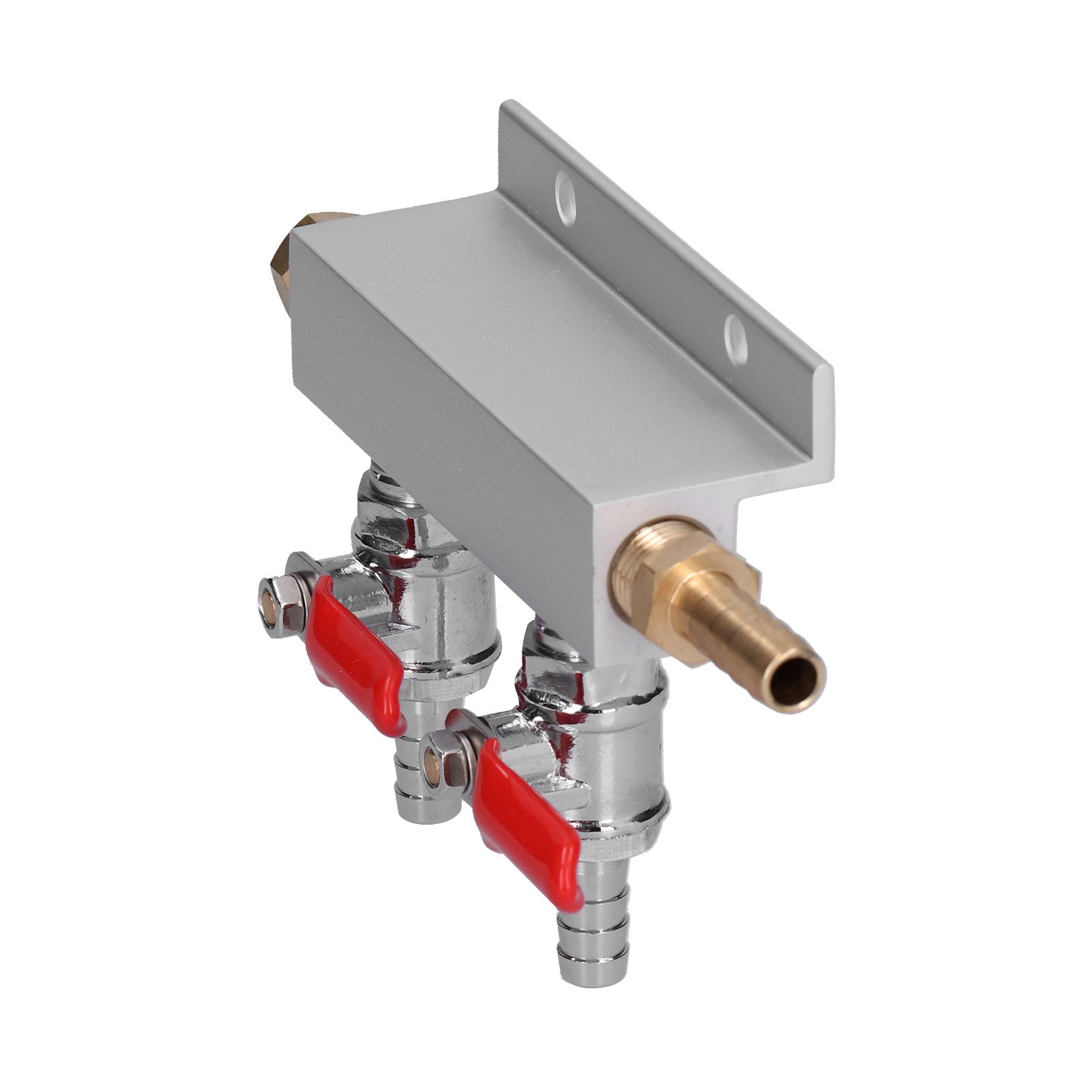 2 Way Gas Distribution CO2 Distributor Manifold With 5/16 Inch Beer Integrated view 6