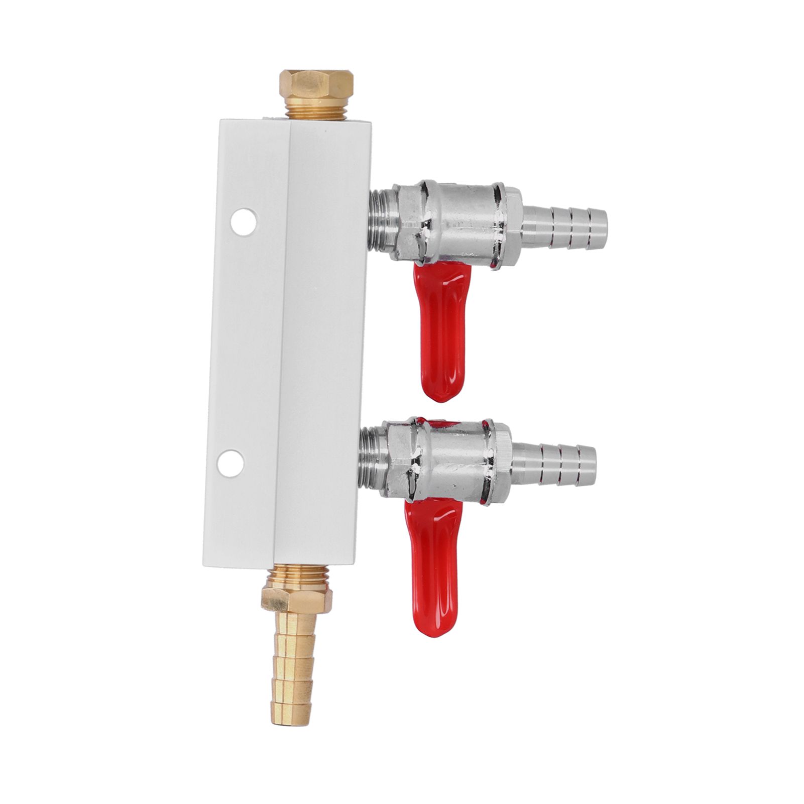 2 Way Gas Distribution CO2 Distributor Manifold With 5/16 Inch Beer Integrated view 12
