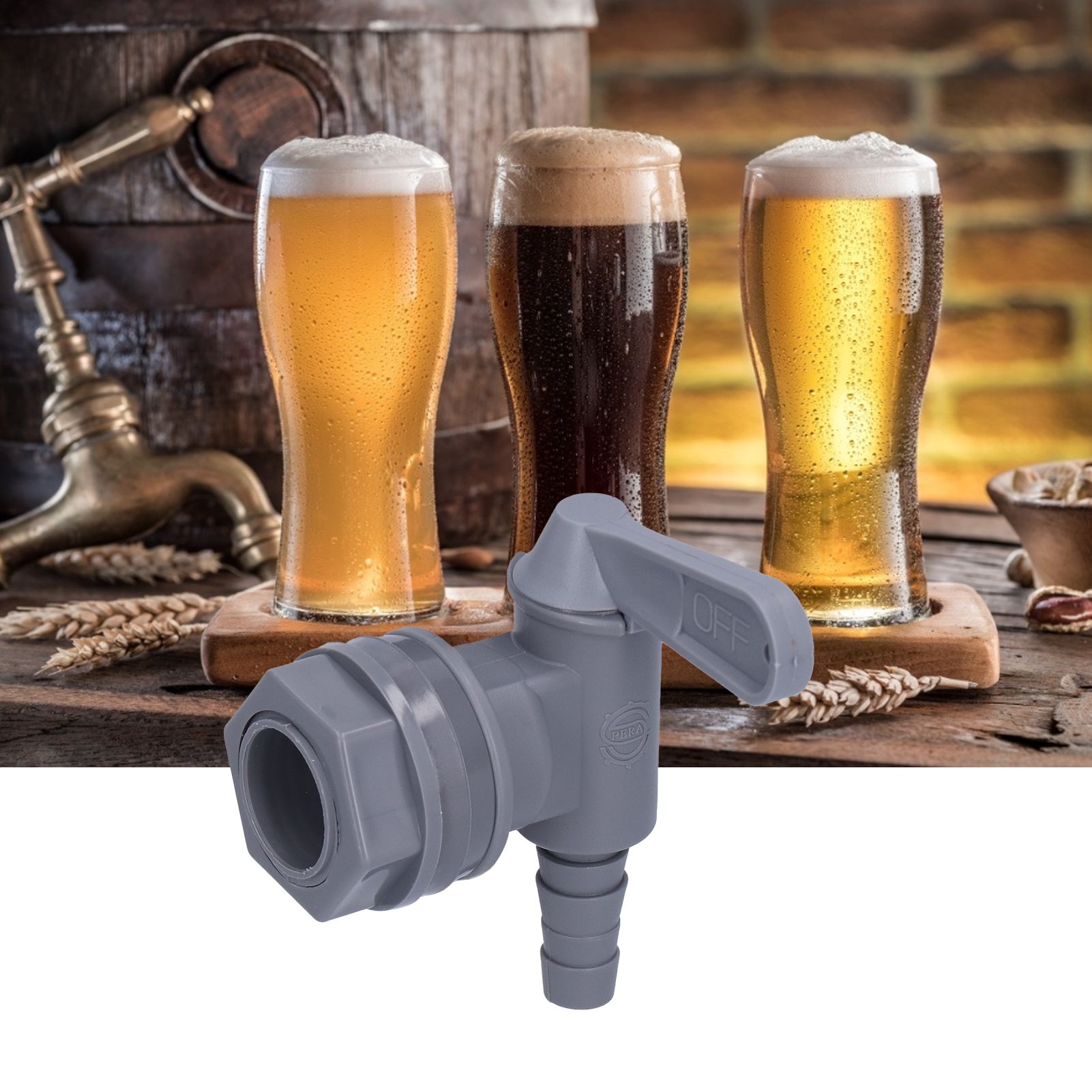 Beer Brewing Keg Spout Tap Homebrew Carbonated Drink Fermentation Bucket view 11