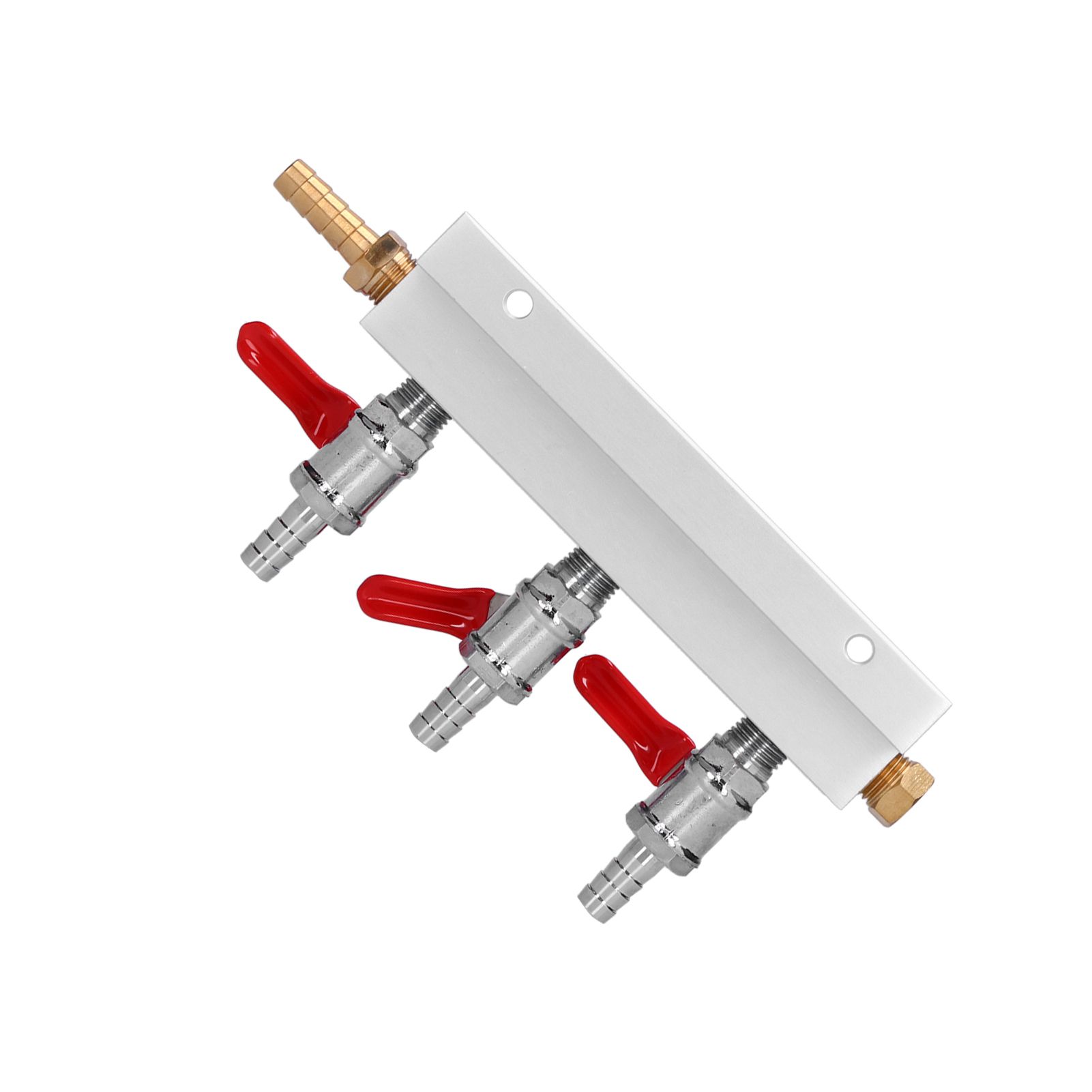 3 Way Gas Splitter CO2 Gas Distribution Manifold with 5/16 Inch Beer view 3