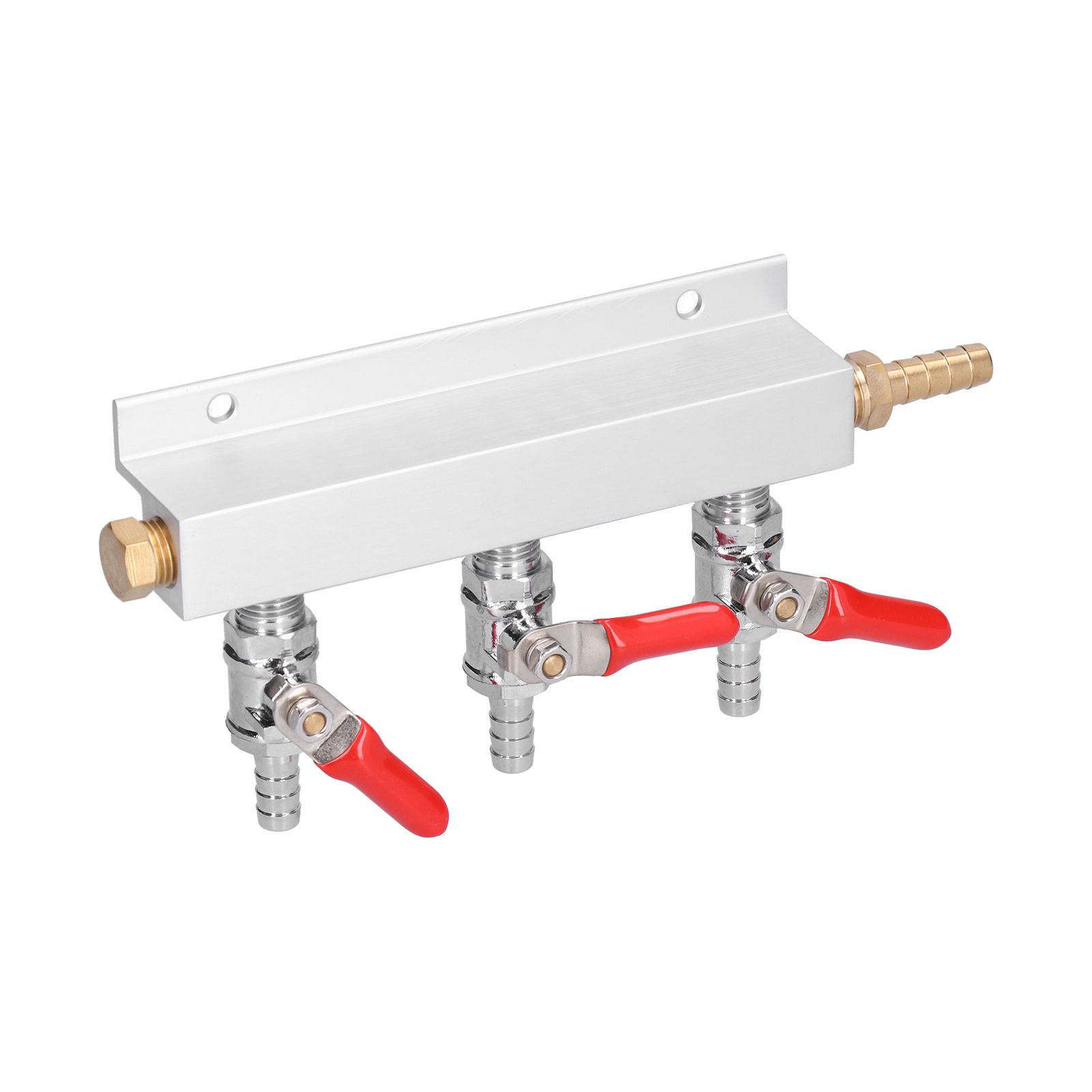 3 Way Gas Splitter CO2 Gas Distribution Manifold with 5/16 Inch Beer view 9
