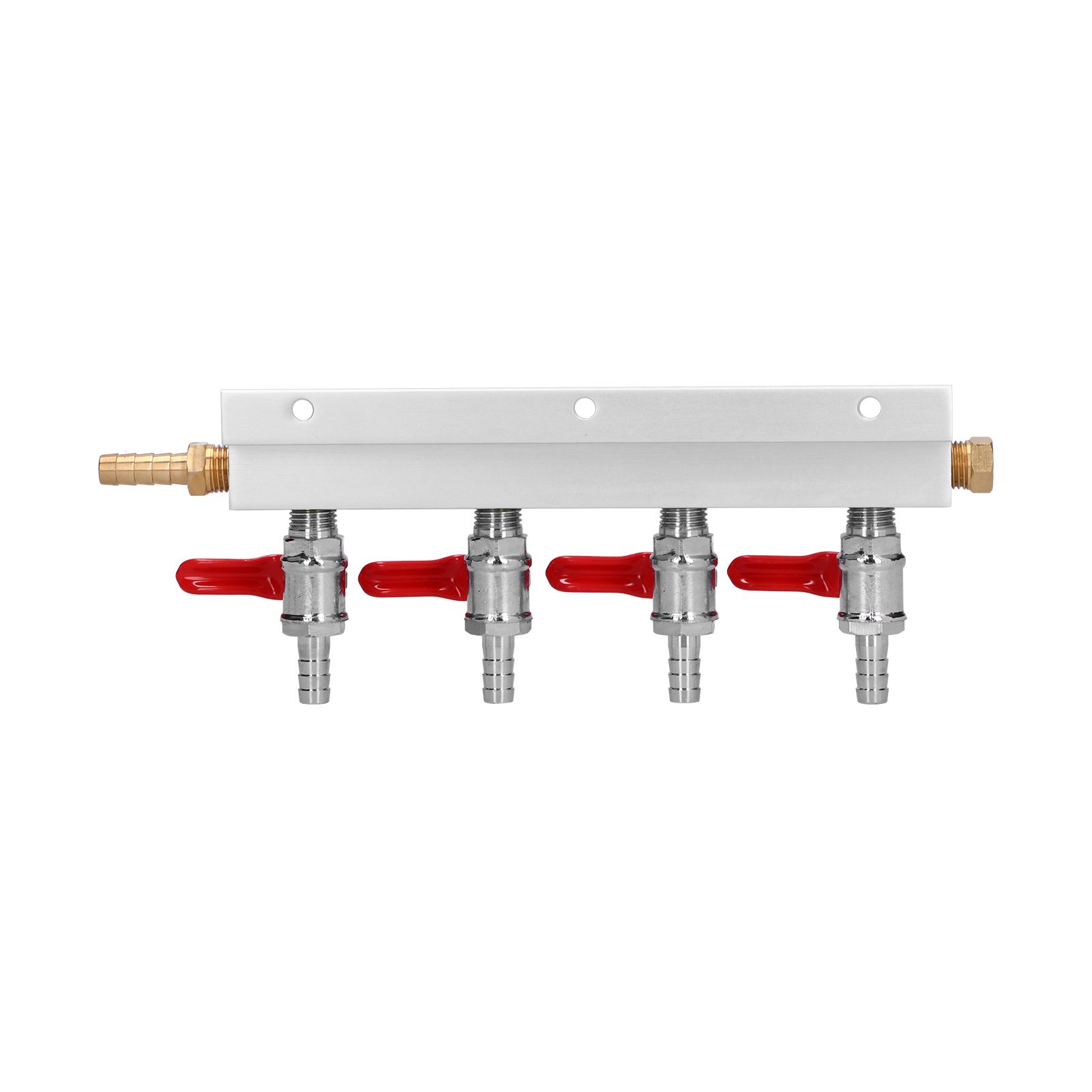 4 Way CO2 Gas Distribution Manifold with 5/16in Beer Integrated Check Valves view 4