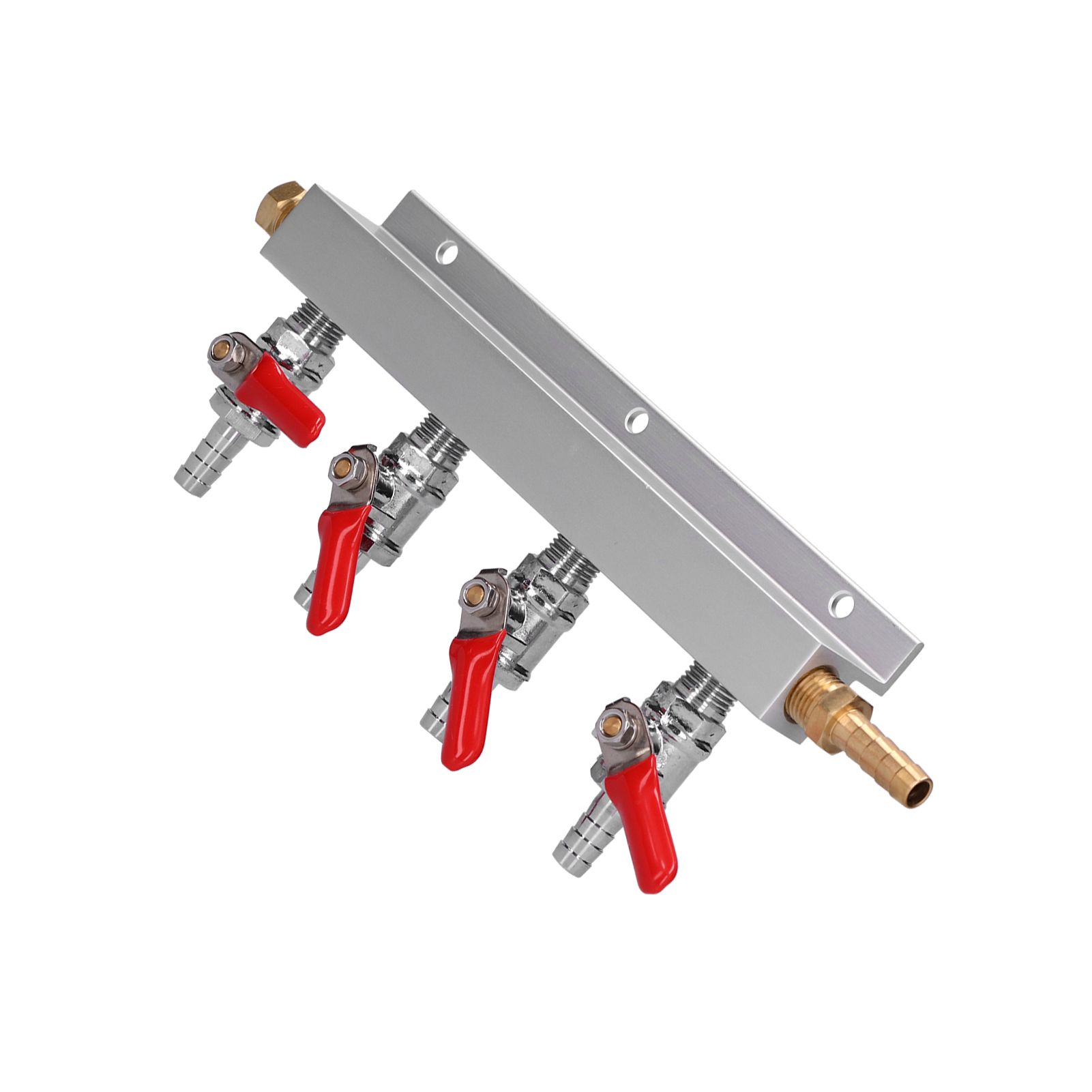 4 Way CO2 Gas Distribution Manifold with 5/16in Beer Integrated Check Valves view 7