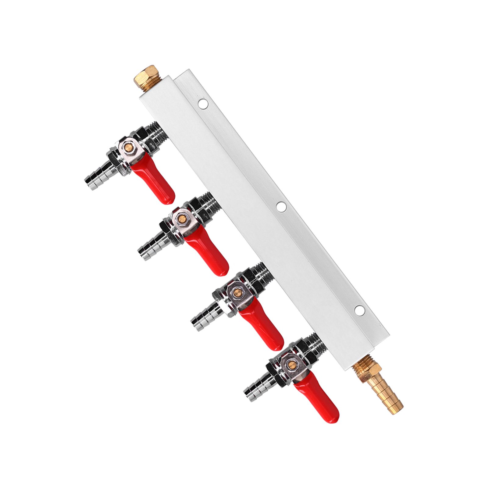 4 Way CO2 Gas Distribution Manifold with 5/16in Beer Integrated Check Valves view 9