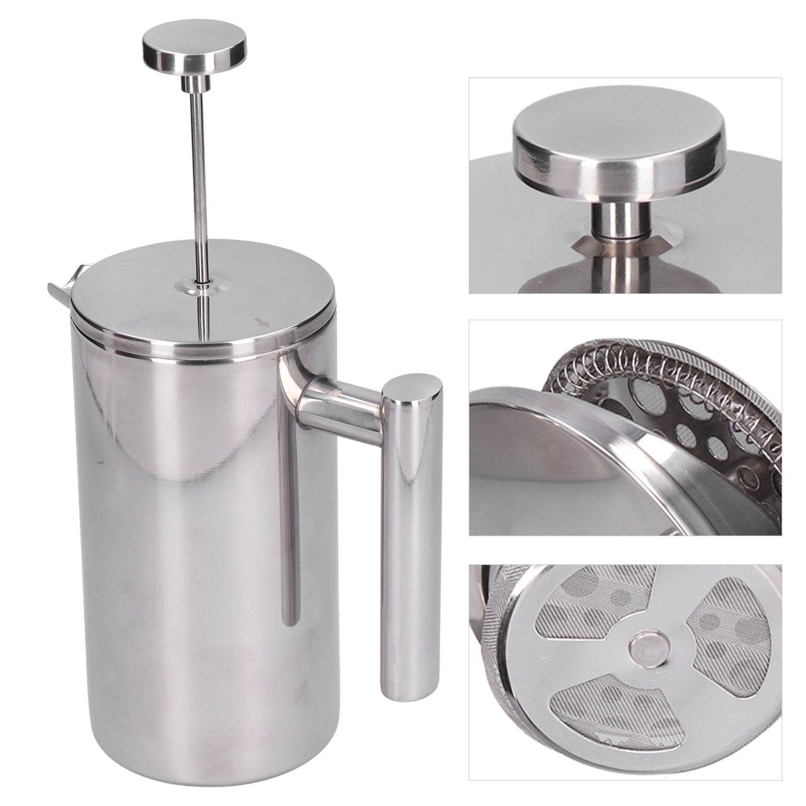Stainless Steel Coffee Maker Portable Manual Coffee Pot Kettle Cup for Home view 9