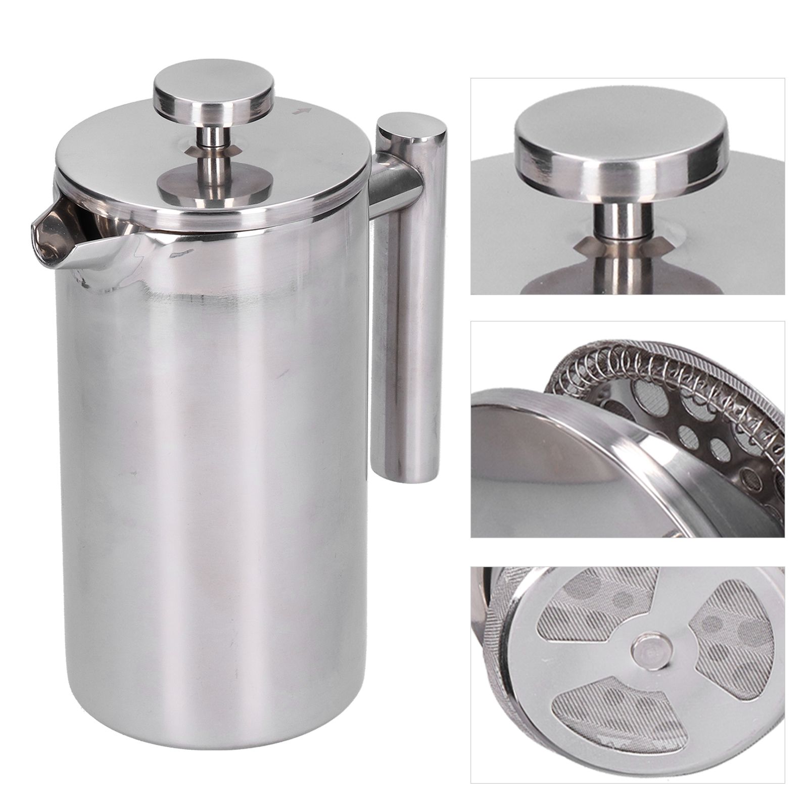 Stainless Steel Coffee Maker Portable Manual Coffee Pot Kettle Cup for Home view 10