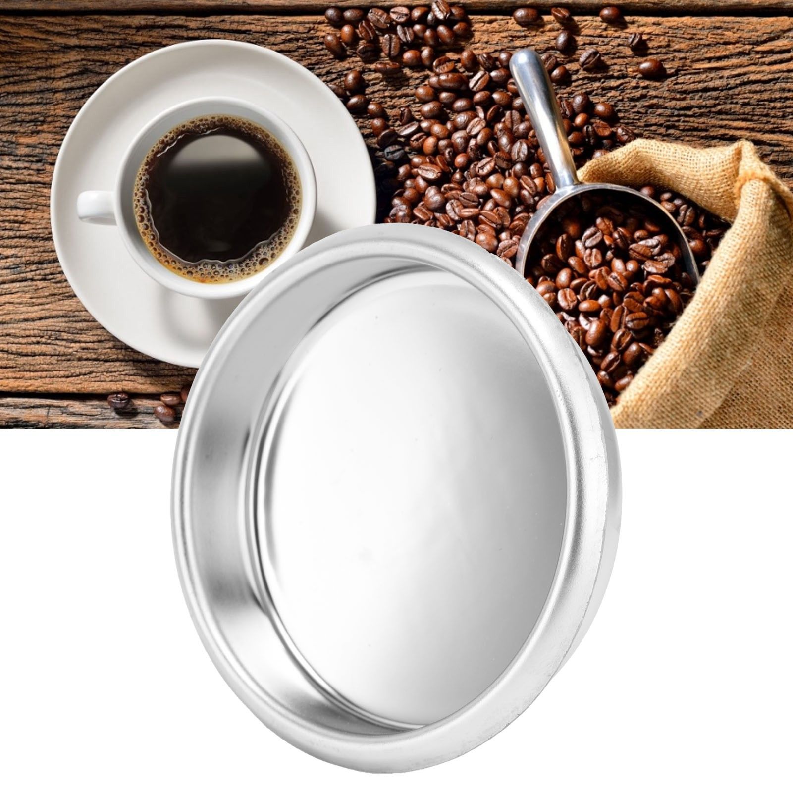 54mm Coffee Machine Stainless Steel Backflush Insert Metal Blind Filter for view 12