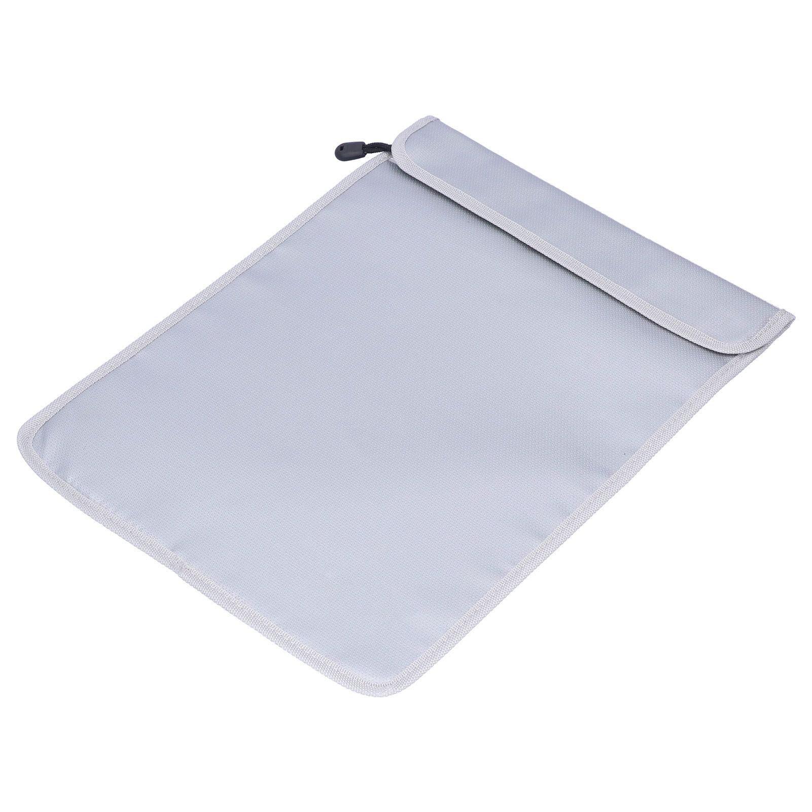 38x28cm Fireproof Safe Storage Pouch Waterproof Money Document Bag with Double view 4