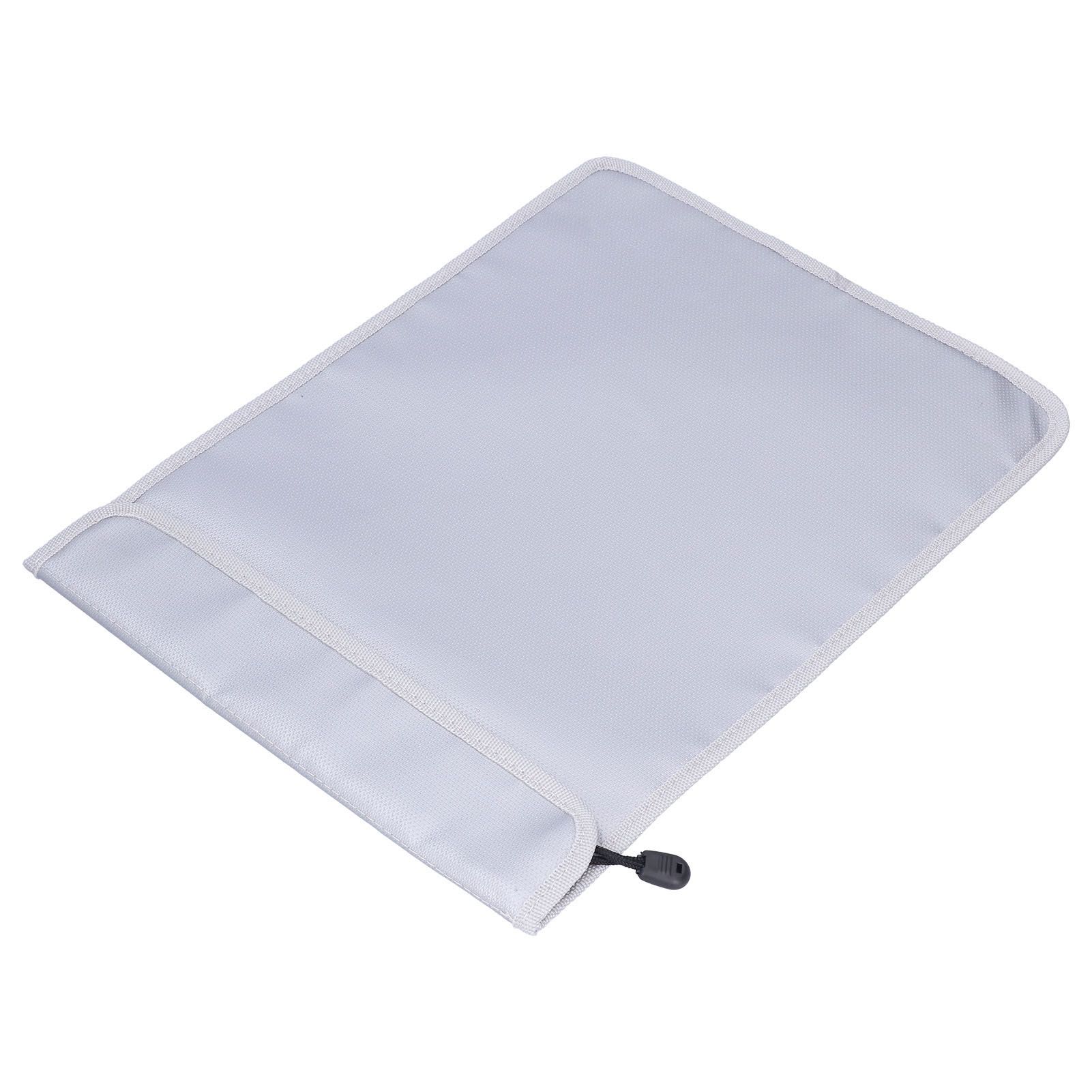 38x28cm Fireproof Safe Storage Pouch Waterproof Money Document Bag with Double view 7