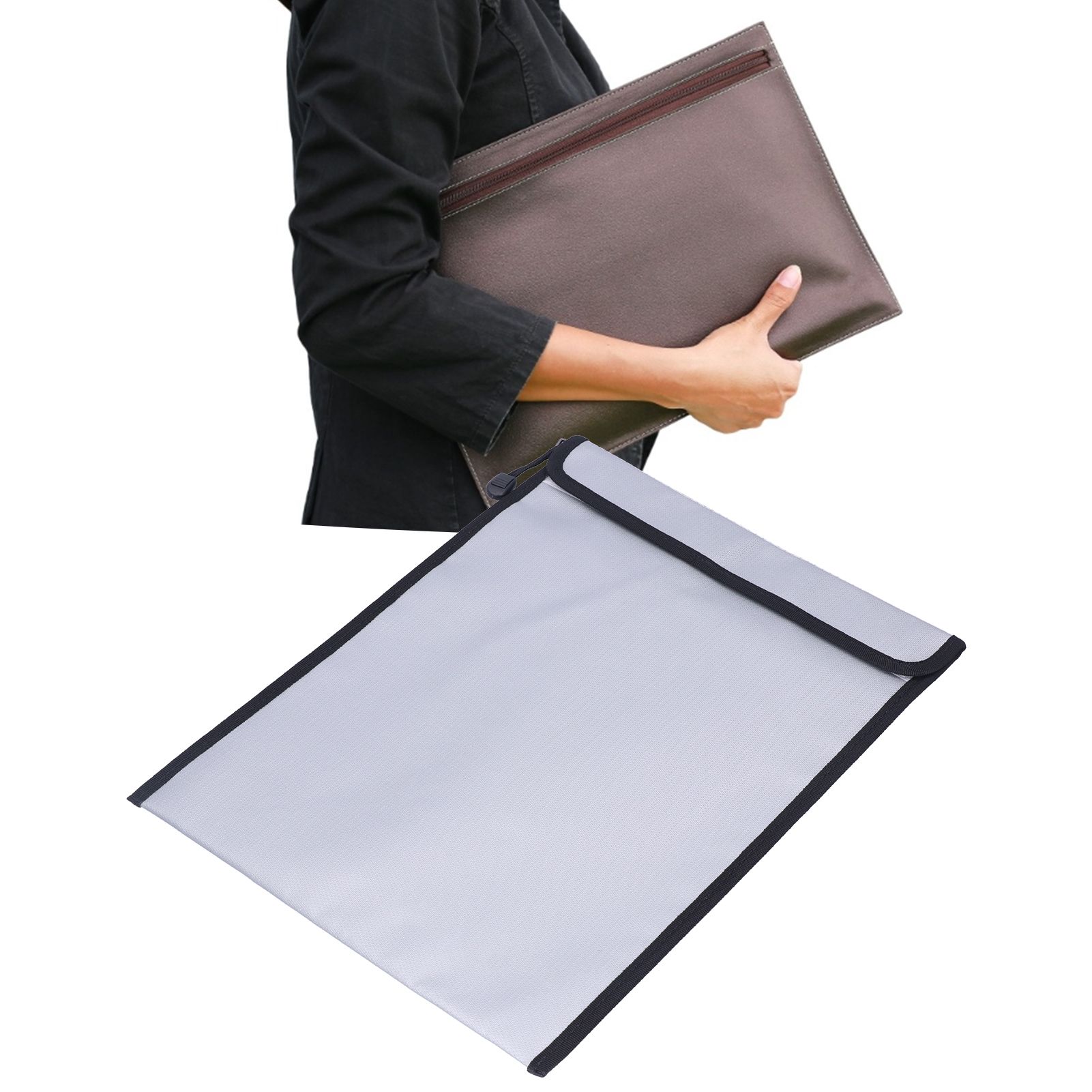 38x28cm Fireproof Bag Multifunctional Waterproof Waterproof Pouch File Bag view 12