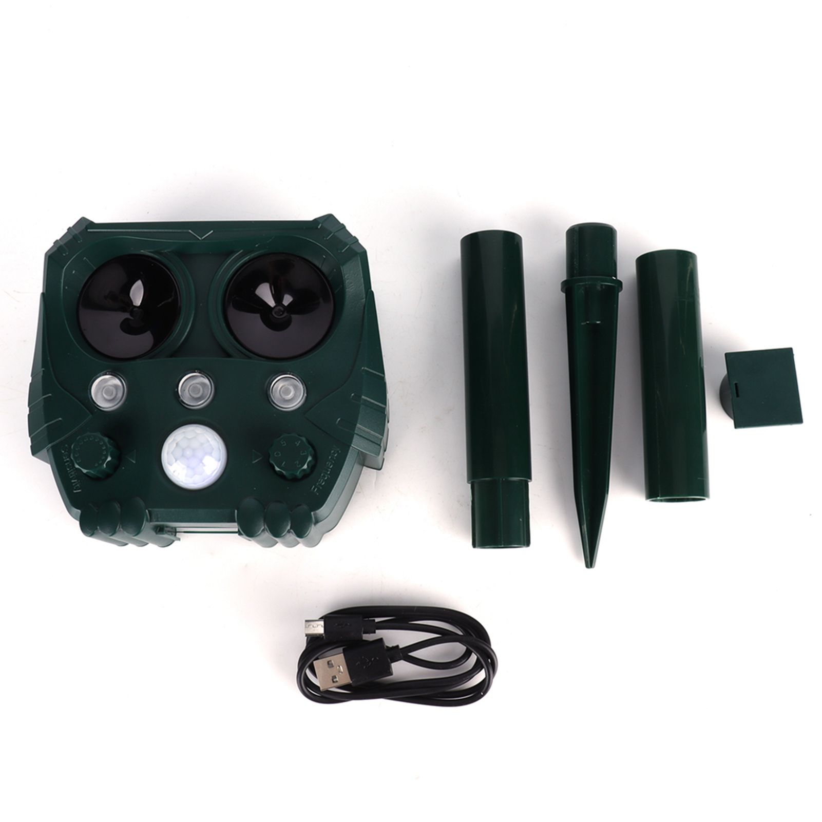 Ultrasonic Animal Repeller Solar Powered Mouse Repeller Expeller with 5 Gears view 2