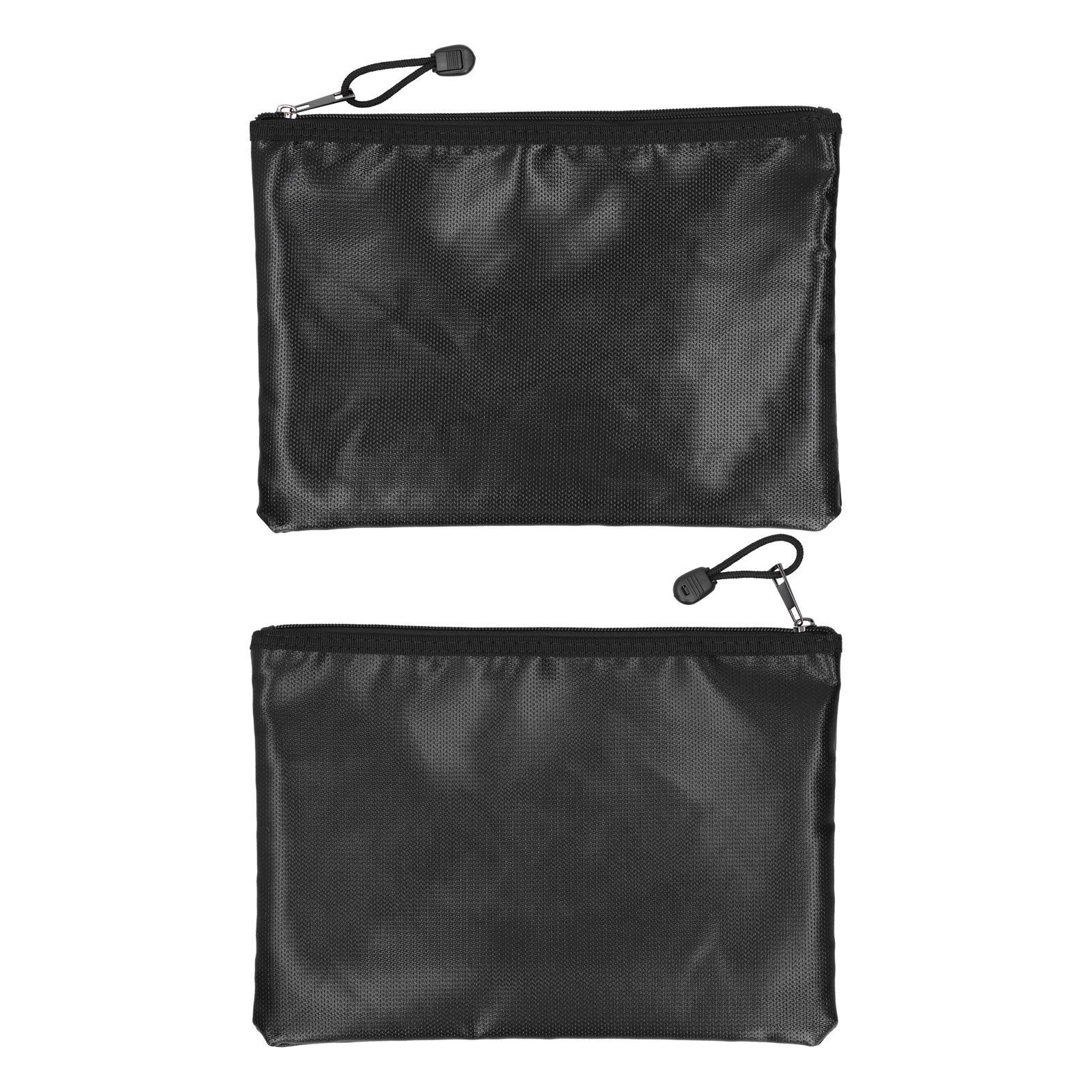 Multifunctional File Bag Fireproof Money Bag Waterproof Safe Storage Pouch view 4