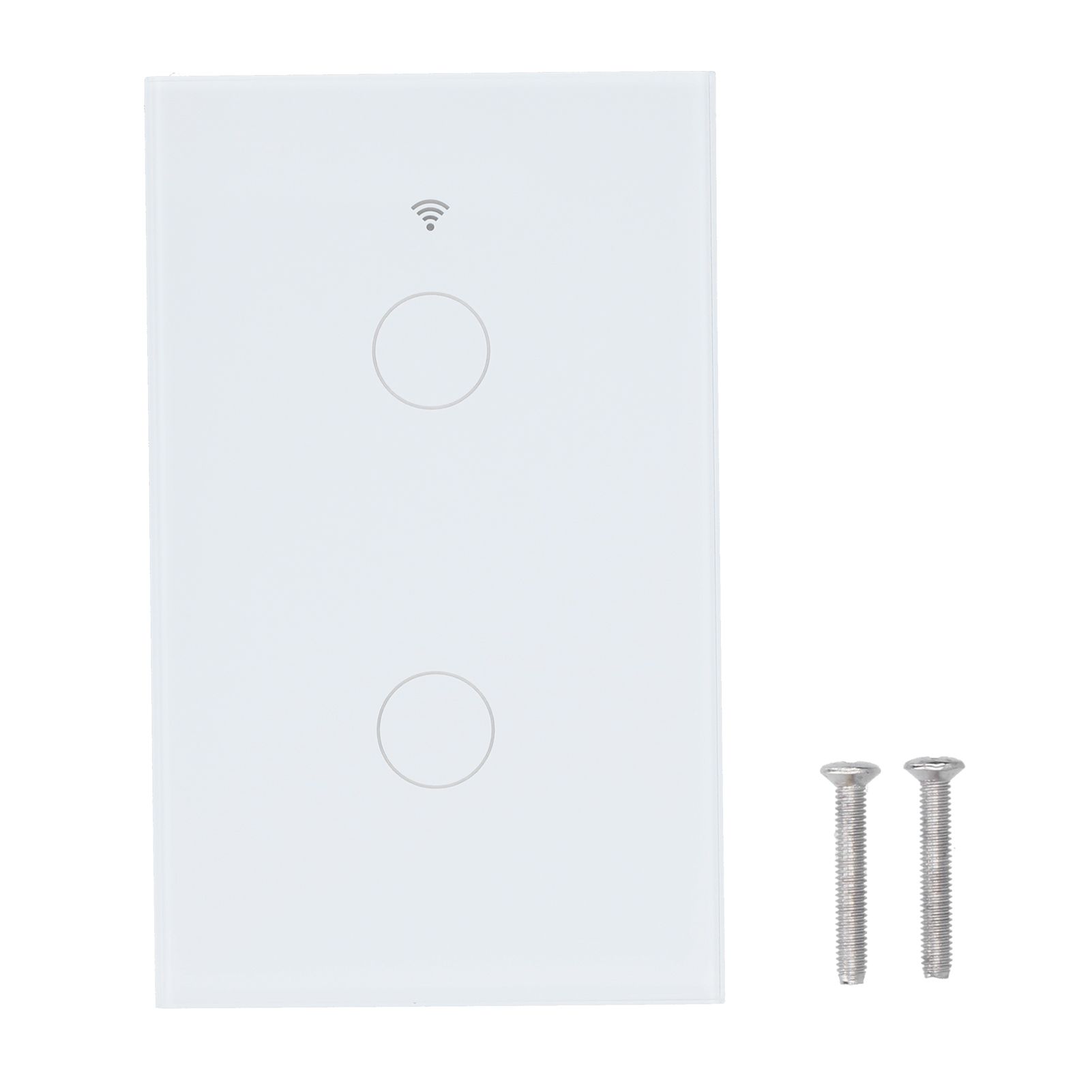 For Zigbee Tuya Remote Light Switch Voice Control 2‑Gang US Wall Touch Switch view 2