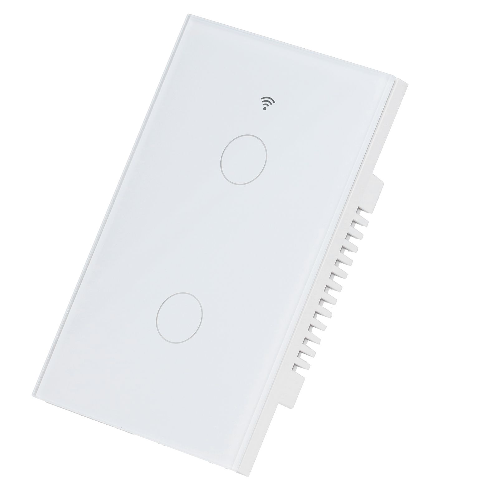 For Zigbee Tuya Remote Light Switch Voice Control 2‑Gang US Wall Touch Switch view 3