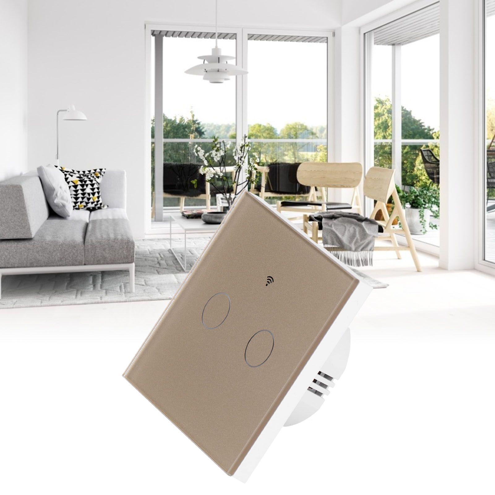 Type 86 2Way Smart Switch Touch Voice Household CapacitorFree Backlit Switch view 11