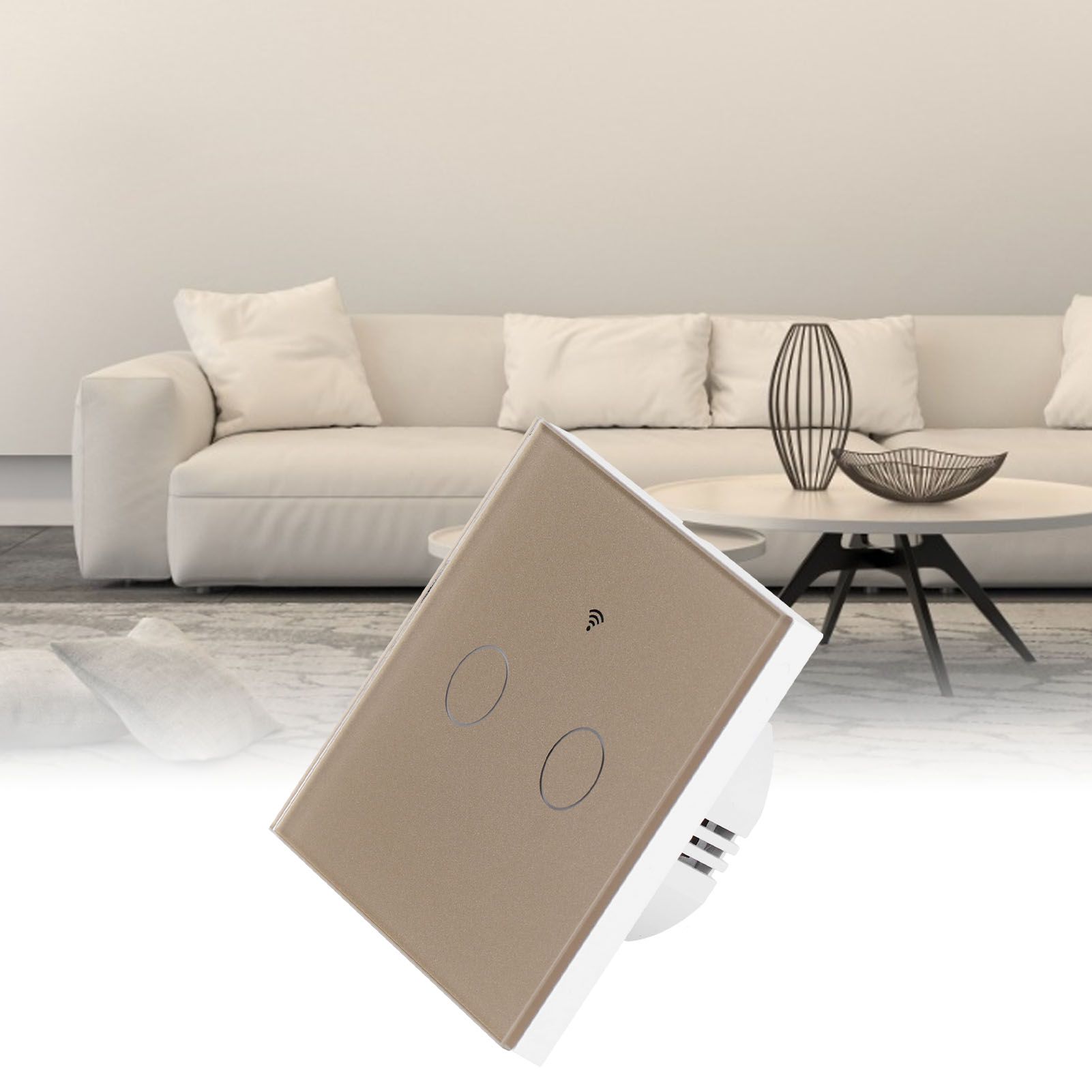 Type 86 2Way Smart Switch Touch Voice Household CapacitorFree Backlit Switch view 12