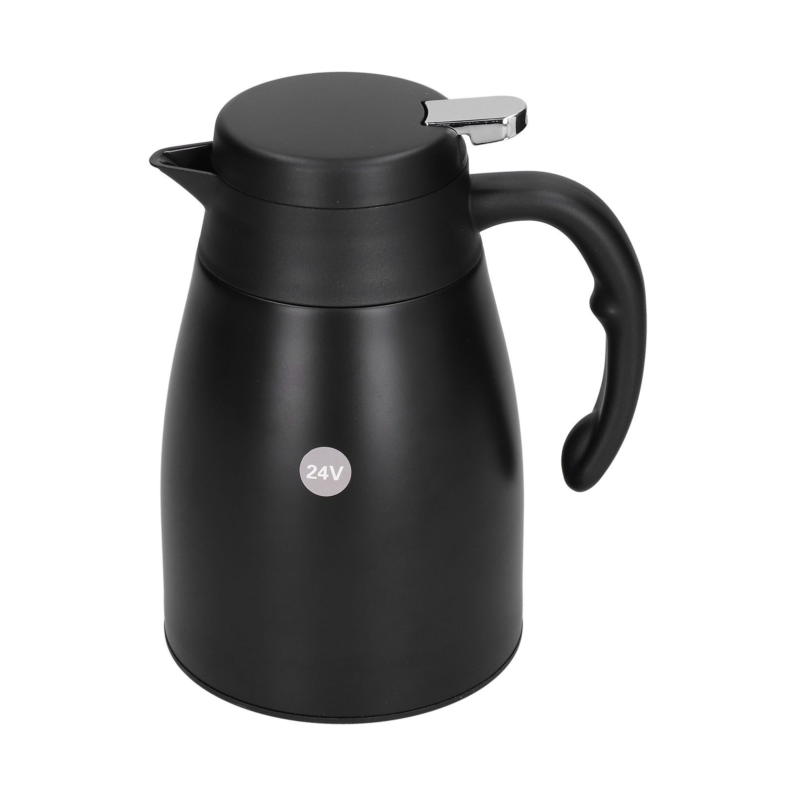 24V 1200ml Car Water Heater Pot with Base Portable Stainless Steel Electric