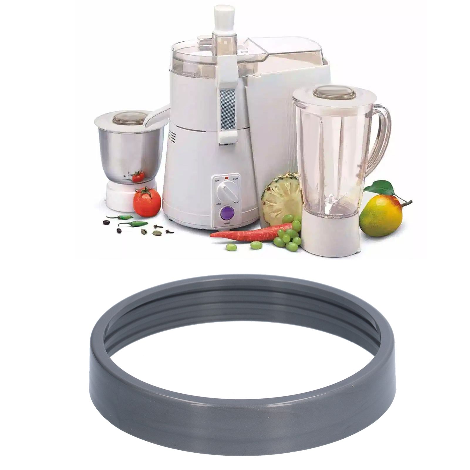 Juicer ScrewOff Lip Ring Replacement Parts Accessory for 600W/900W Blender Gray view 12