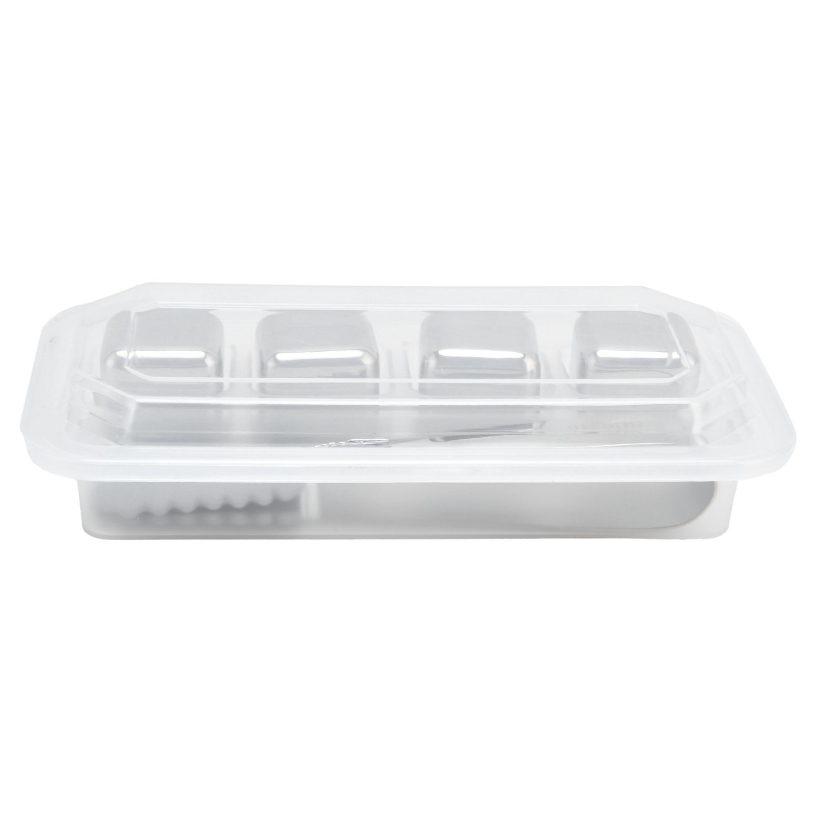 Reusable Stainless Steel Ice Cubes 4PCS Whiskey Stones Chilling Rocks with Ice view 2