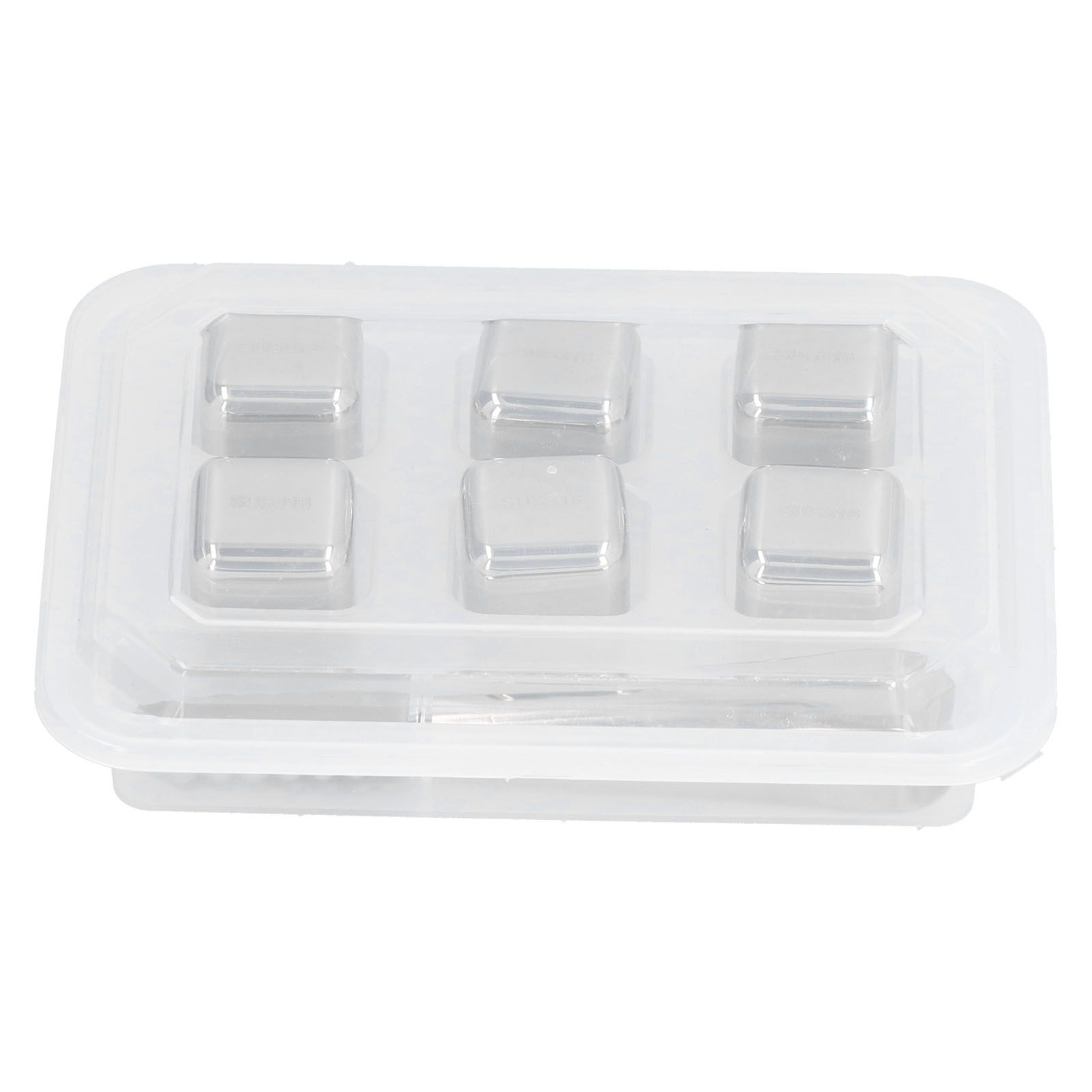 6Pcs Stainless Steel Ice Cubes Reusable Whiskey Wine Beer Beverages Ice Stone view 4
