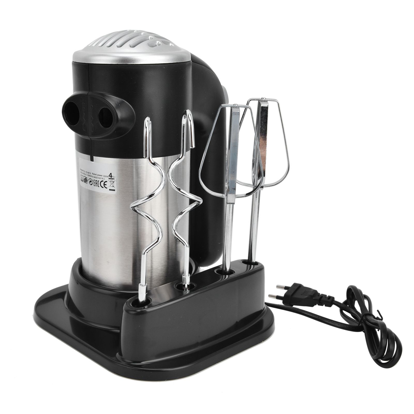 Household Handhled Electric Egg Beater Stainless Steel Milk Frother Egg Whisk view 2