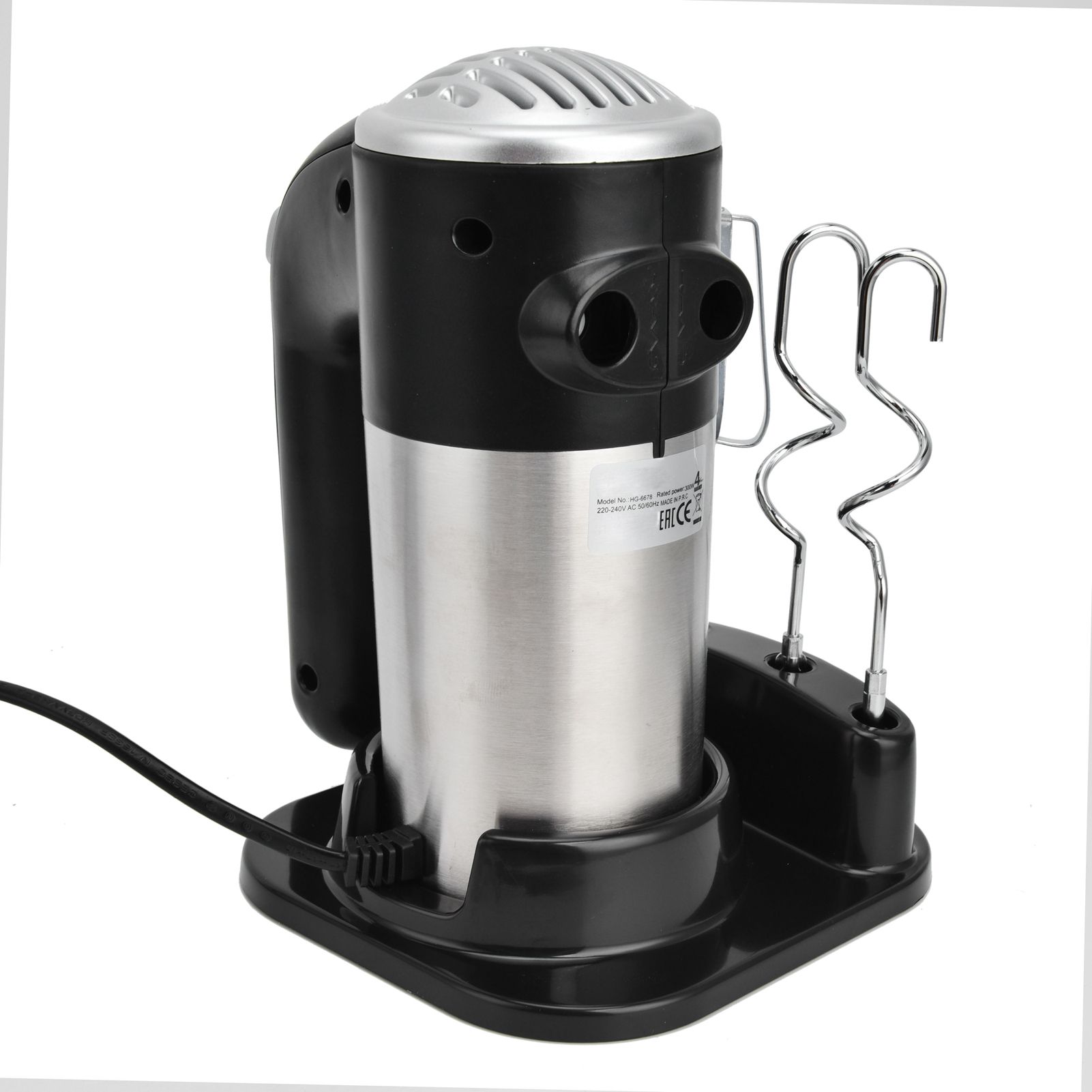 Household Handhled Electric Egg Beater Stainless Steel Milk Frother Egg Whisk view 4