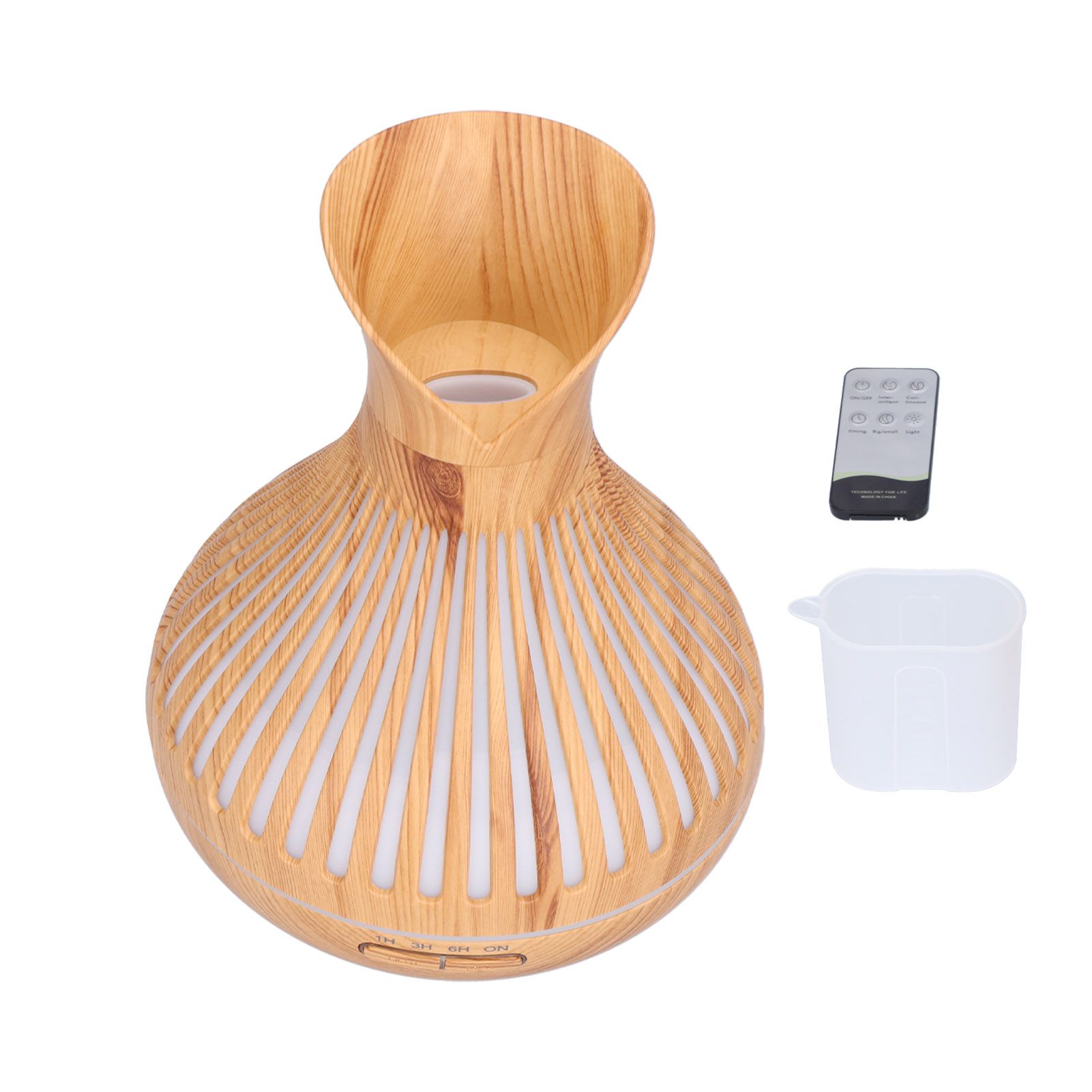 400ml Wood Grain Aromatherapy Diffuser Remote Control Essential Oil Diffuser view 3