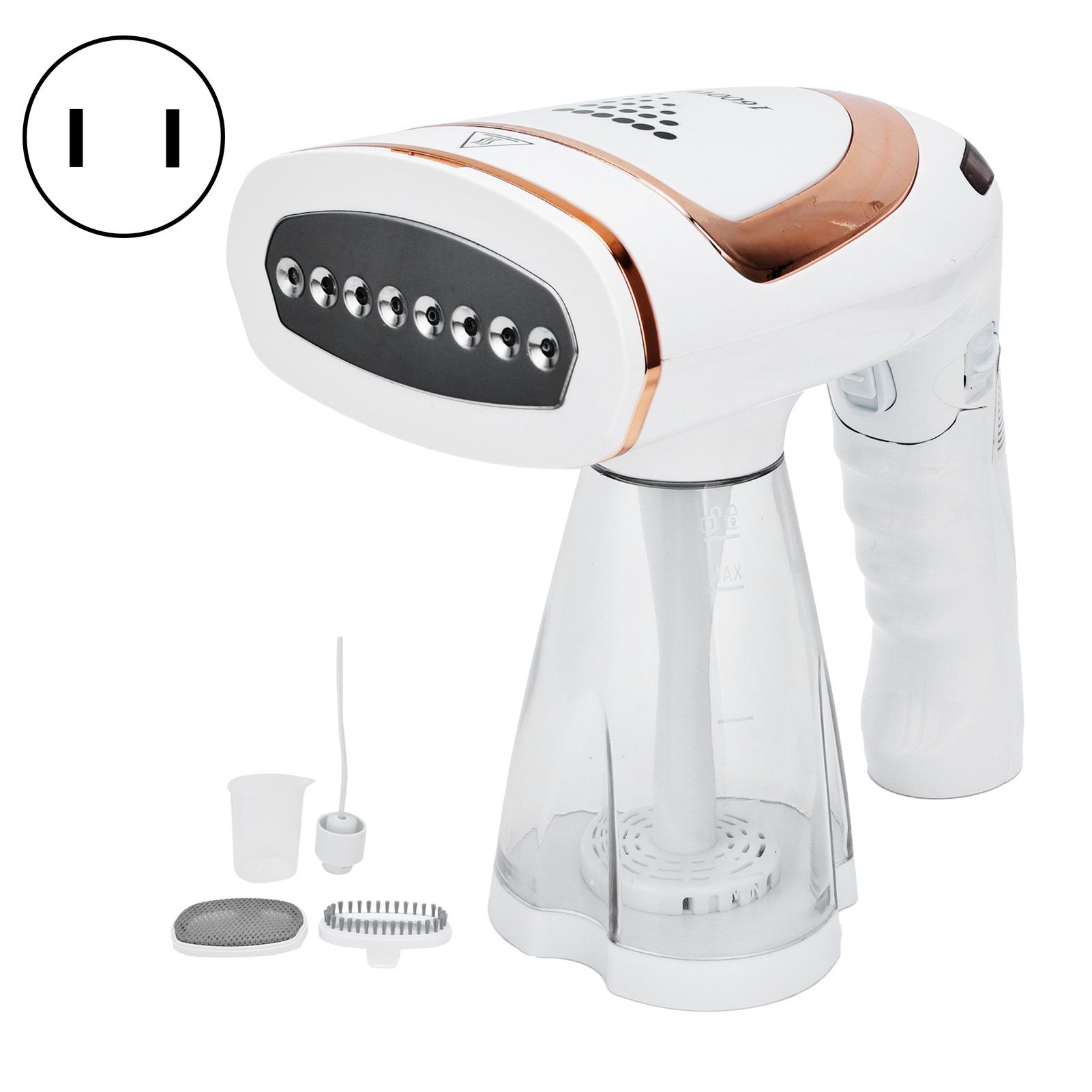 1600W Clothes Steamer Handheld Foldable 250ml Replaceable Water Tank Household view 2