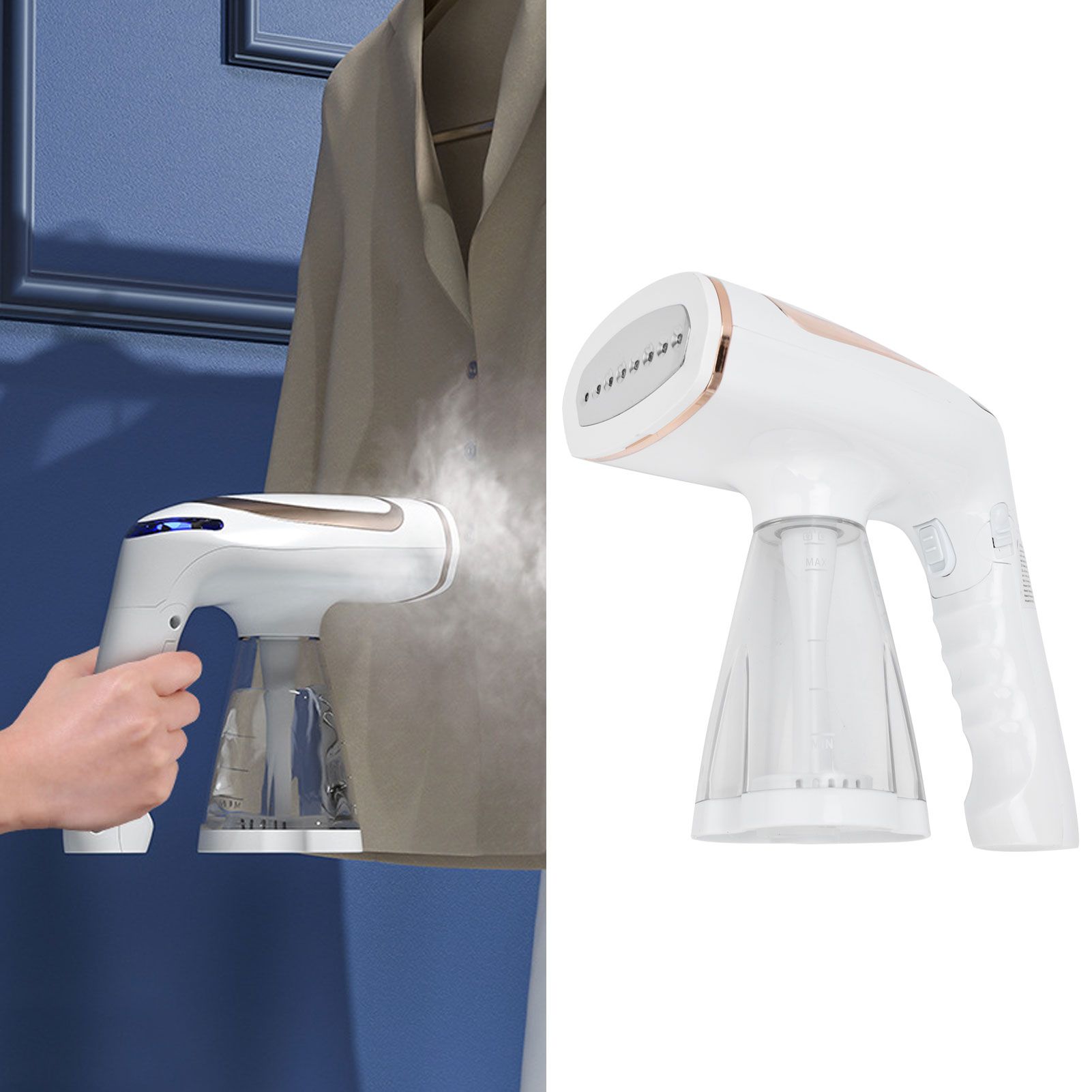 1600W Clothes Steamer Handheld Foldable 250ml Replaceable Water Tank Household view 12