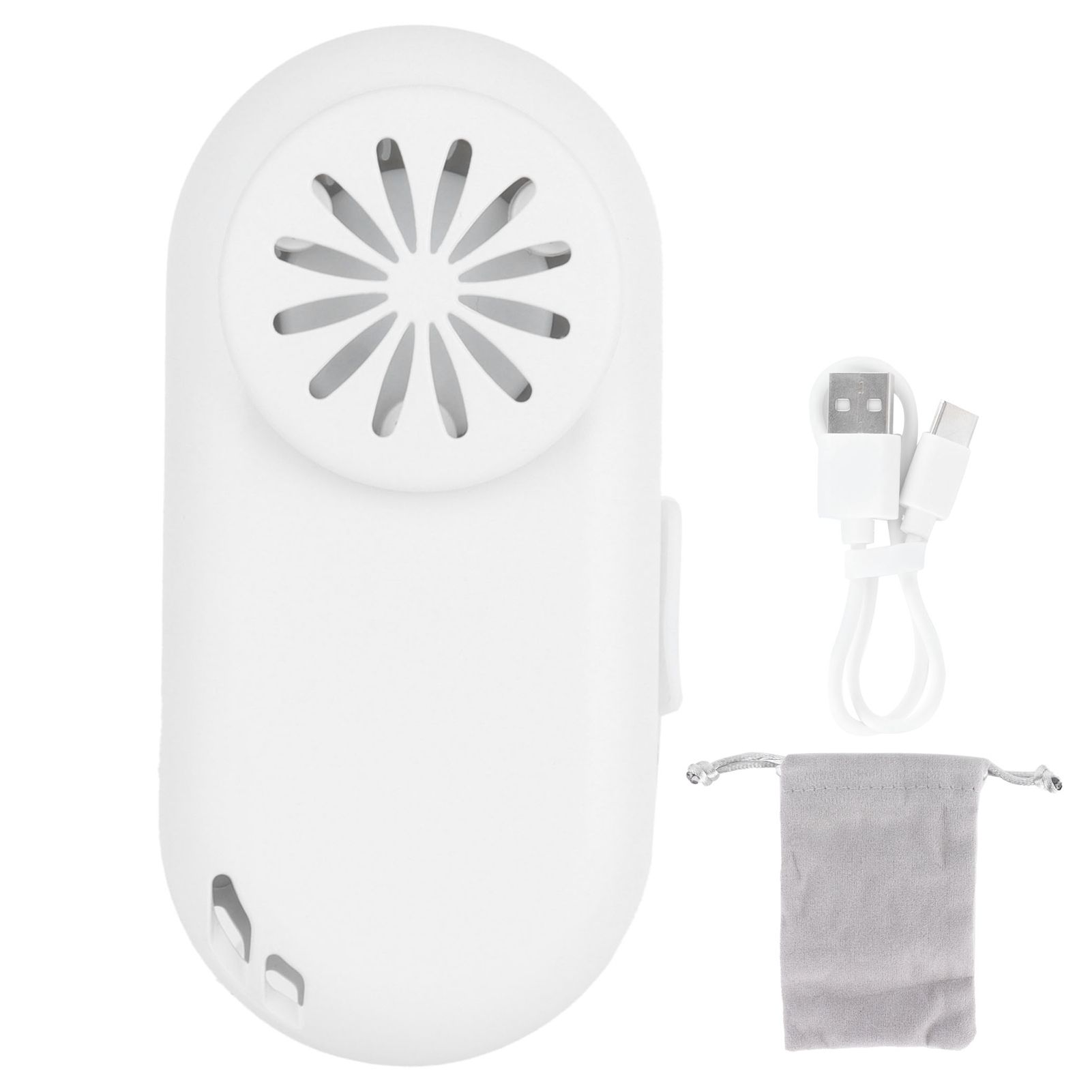 Mini USB Portable Fan Hand Free Cooler Silent Clipon MouthMuffle Fans for Home view 2