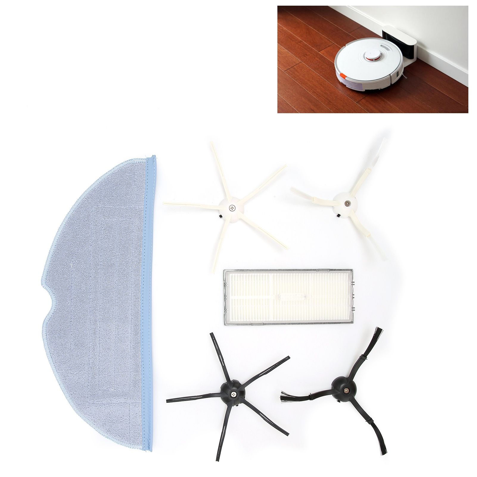 Cleaning Mop Cloth Filter Element Side Brush Kit Replacement for T7S T7plus S7 view 12