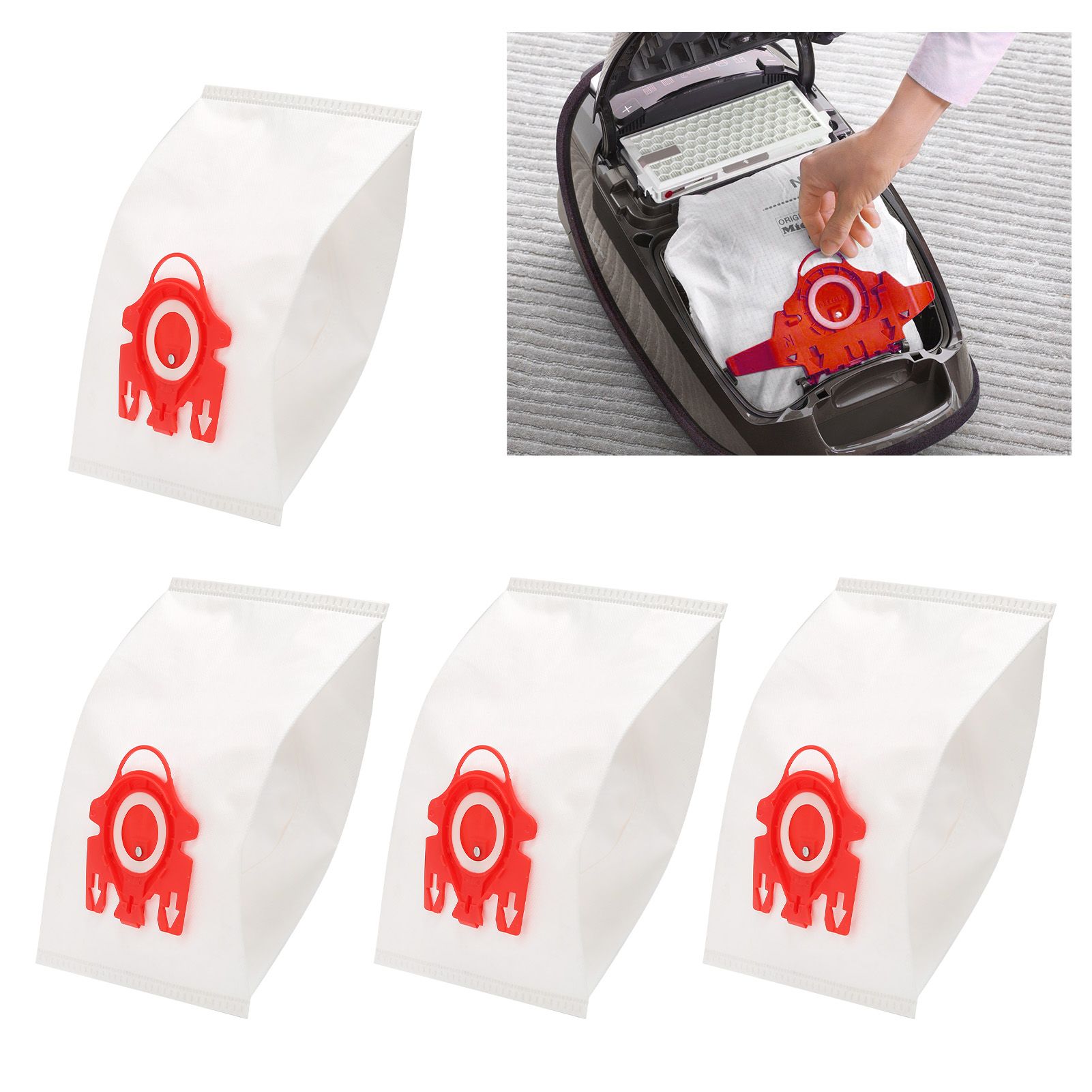 4PCS Non Woven Dust Bag Replacement Fit for Miele FJM Series Vacuum Cleaner Parts view 11