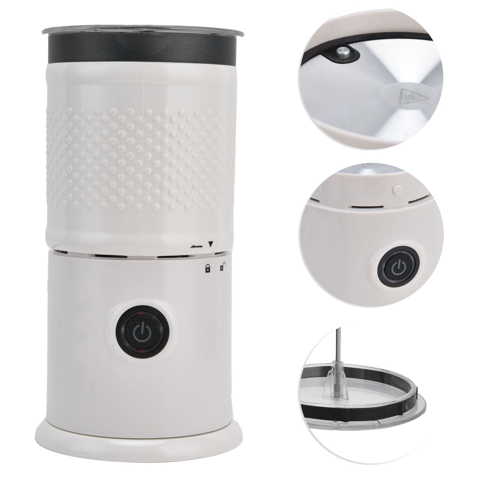Household Electric Milk Steamer Hot and Cold Milk Frother Chocolate Mixer for view 9