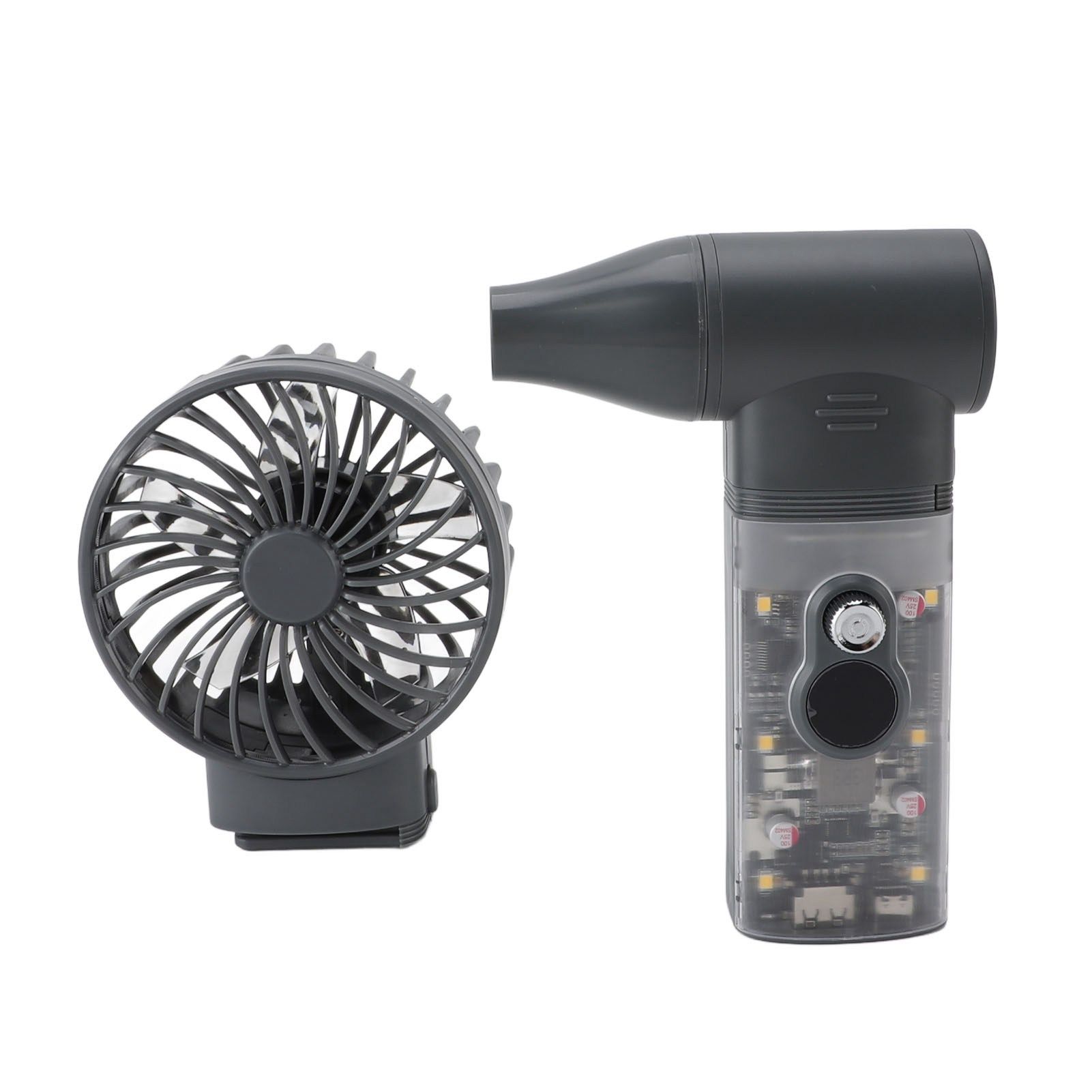 Jet Fan Mini Blower USB Rechargeable Multifunction Low Noise 30 Gears