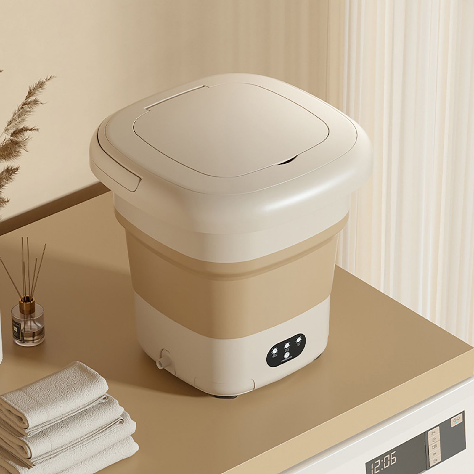 9L Foldable Washing Machine Multifunction Compact Mini Washing Machine view 8