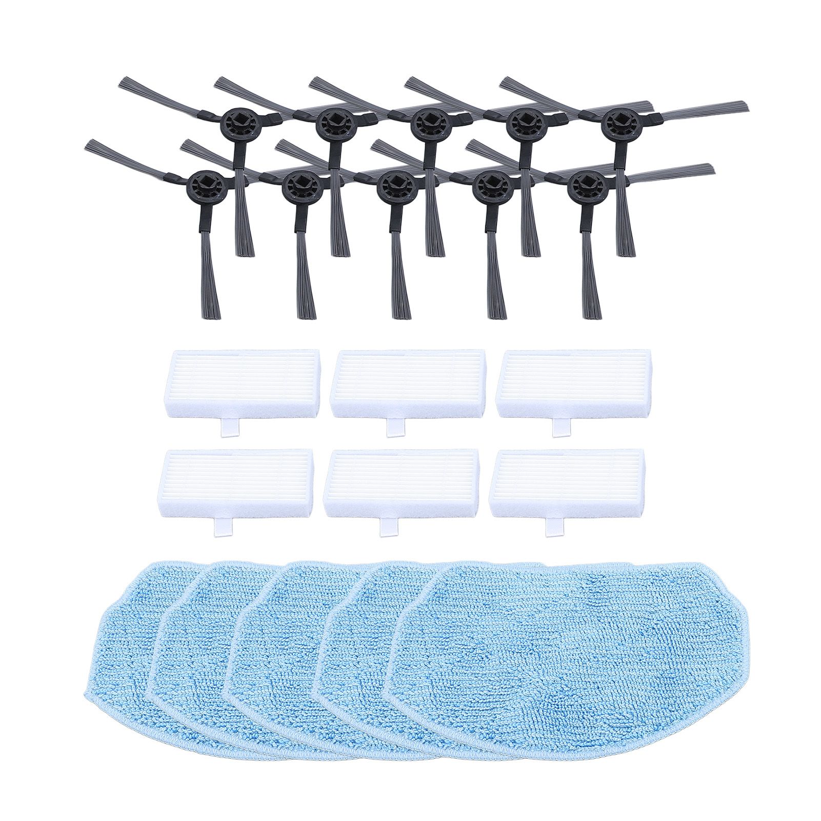 Robot Vacuum Cleaner Replacement Parts Vacuum Filters Mop Pads Side Brush view 3