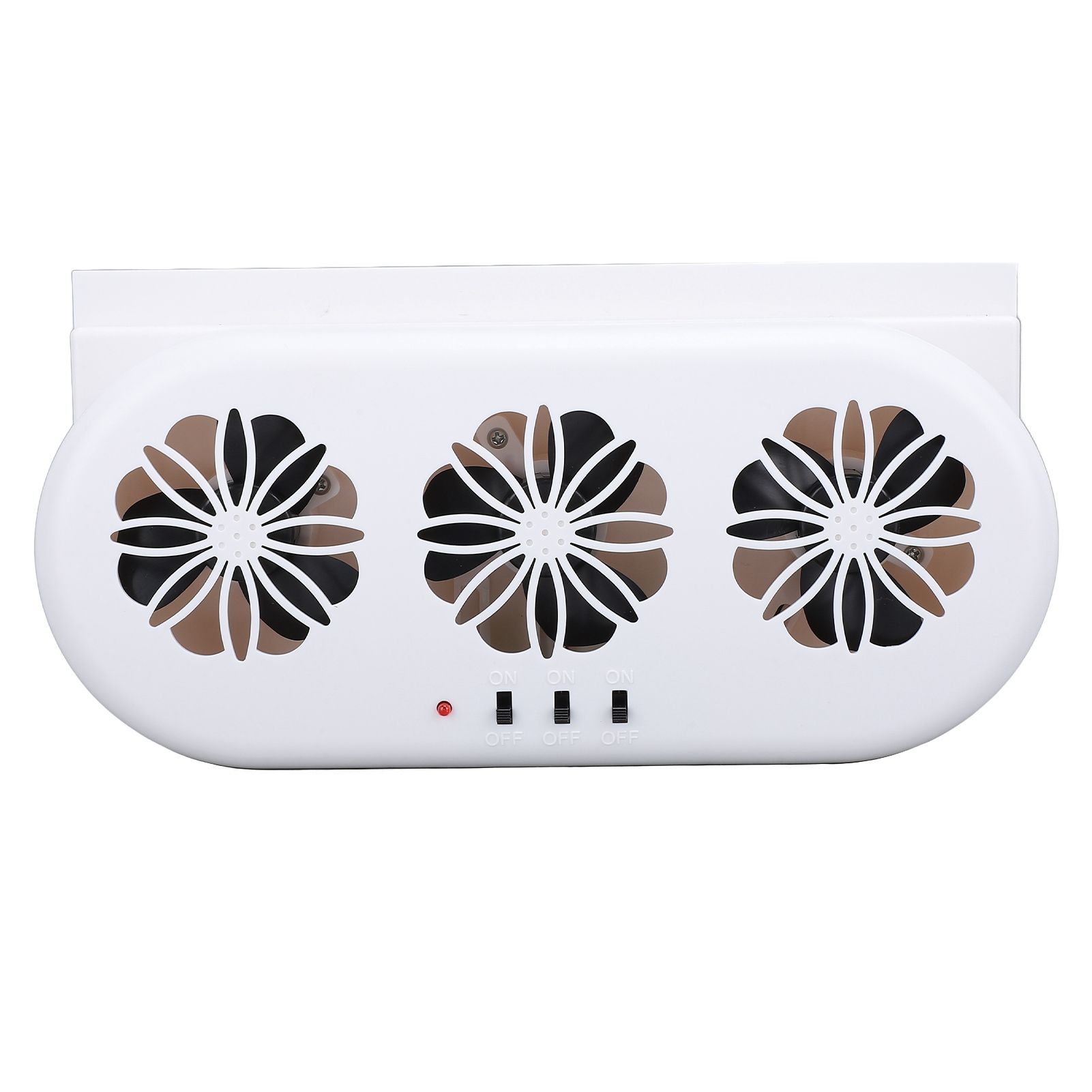 Car Air Vent Cooling Fan SUV Window Cooler 3 Outlet USB Plug in Circulation