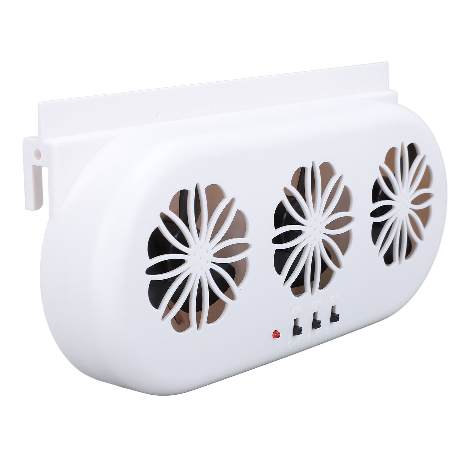 Car Air Vent Cooling Fan SUV Window Cooler 3 Outlet USB Plug in Circulation view 6