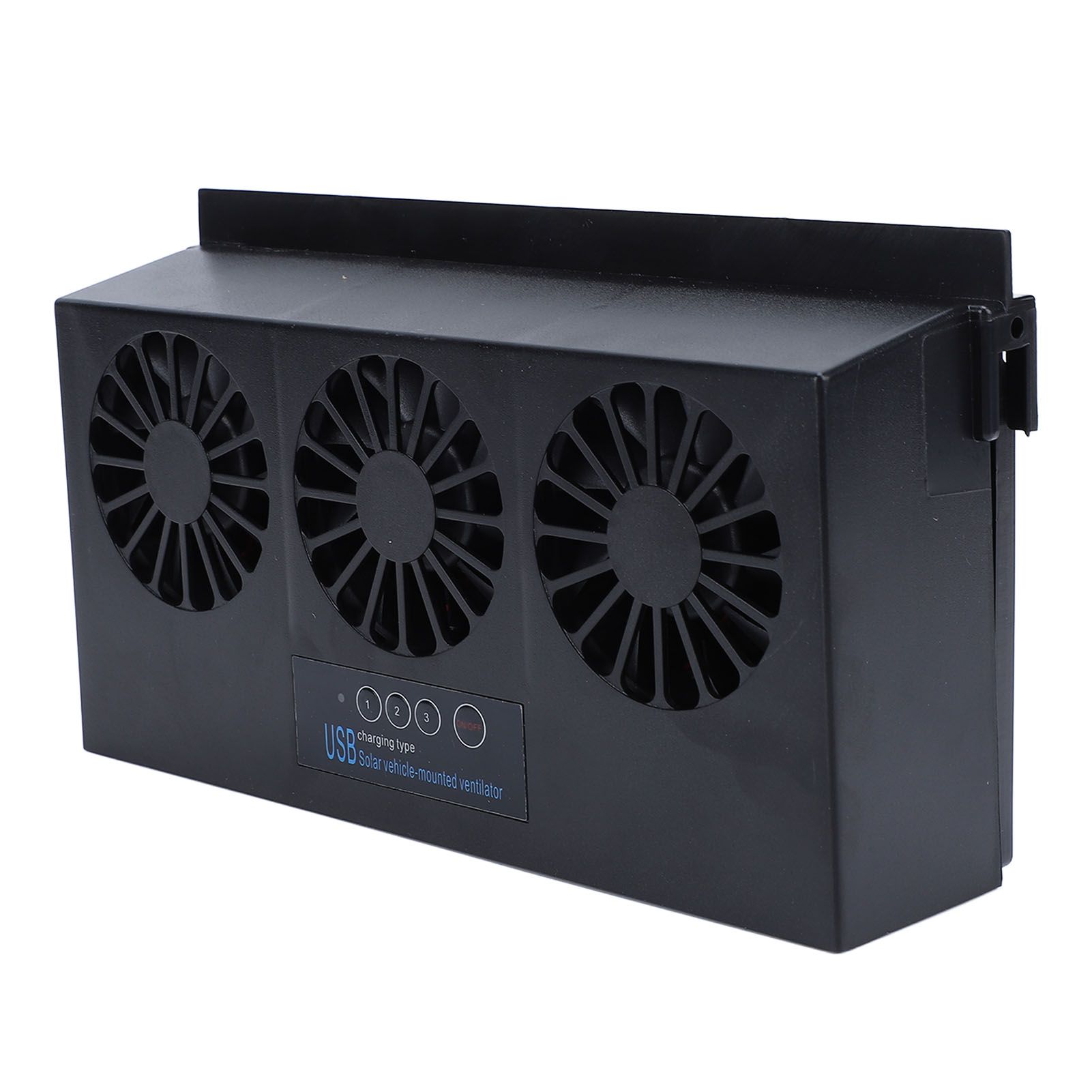 Solar Powered Car Exhaust Fan 3 Heads Odor Removal Multifunctional Air