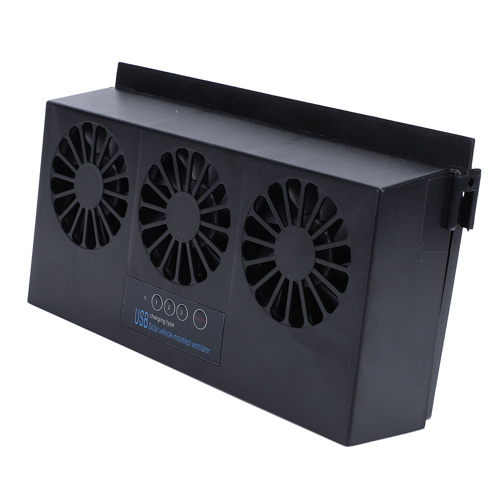 Solar Powered Car Exhaust Fan 3 Heads Odor Removal Multifunctional Air view 9