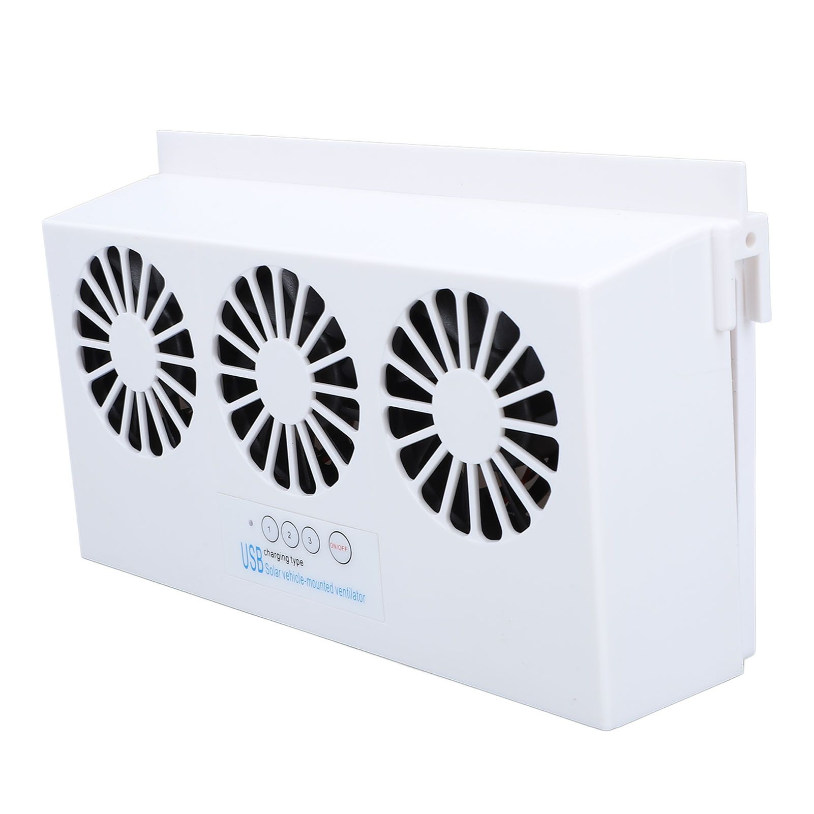 Solar Powered Car Exhaust Fan 3 Heads Odor Removal Multifunctional Air