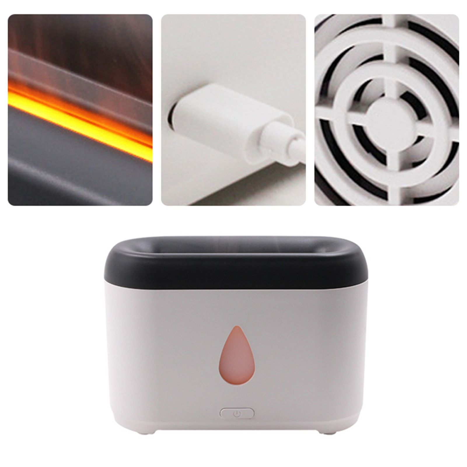 Flame Air Aroma Diffuser Humidifier 200ml Noiseless Essential Oil Diffuser for view 8
