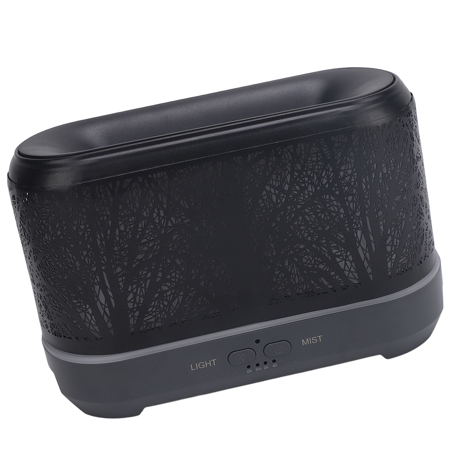Flame Aroma Diffuser Iron Hollow Out Forest Colorful Lights Fire Mist view 11