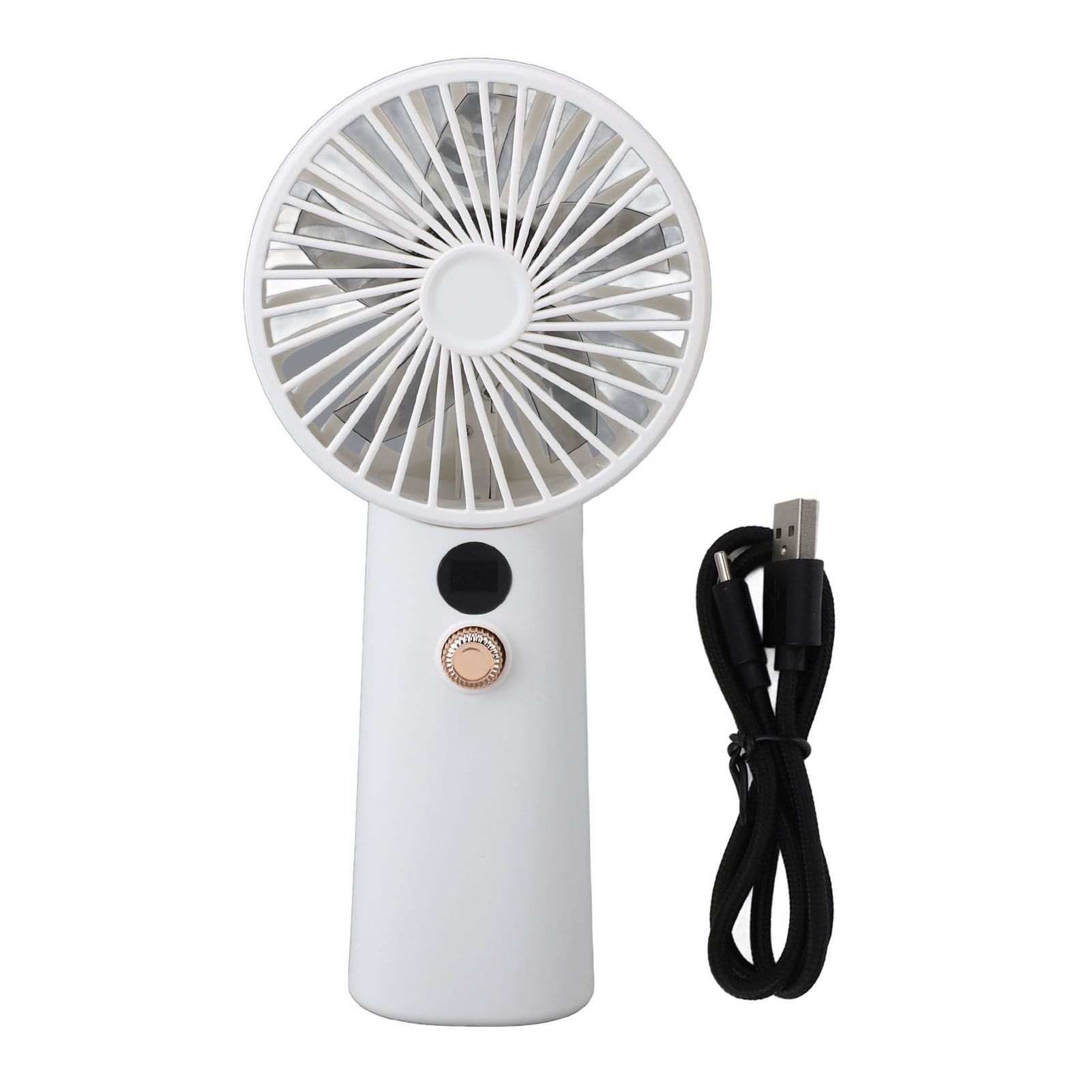 Portable Handheld Fan 100 Speeds Adjustable Powerful Wind USB Rechargeable view 3
