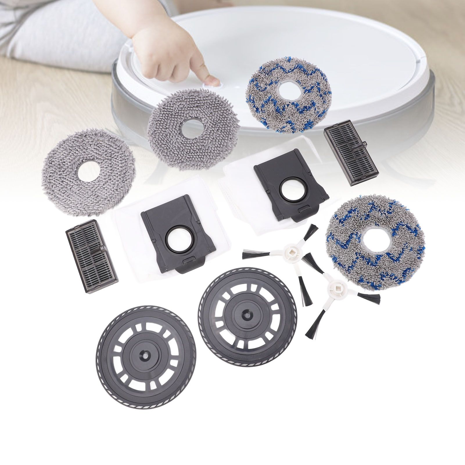 Vacuum Cleaner Accessories Kit for X30 X30 Pro Includes 2 Side Brushes 2 view 11