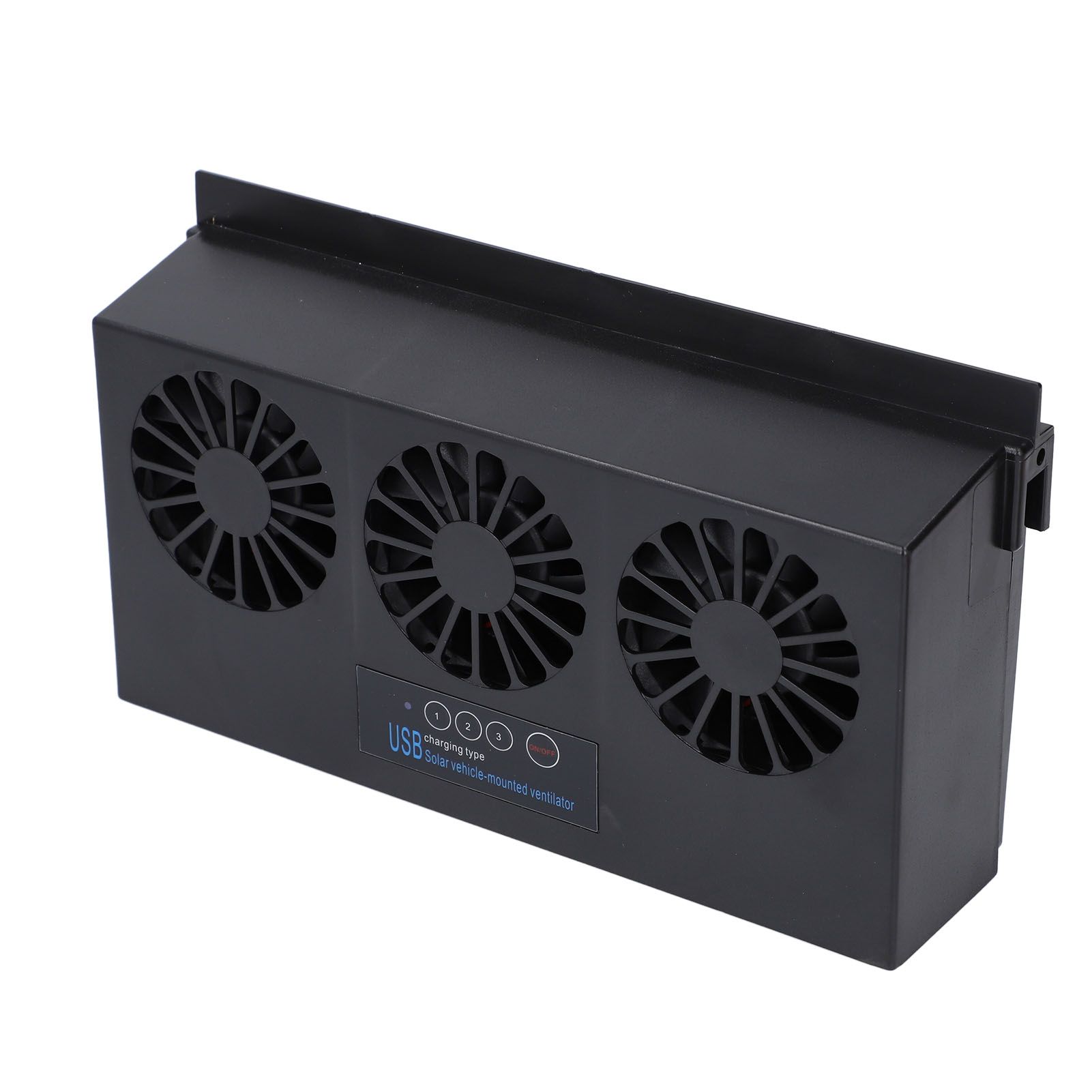 Car Solar Powered Exhaust Fan USB Charging Circulating Automobile Window Cool Fan view 11