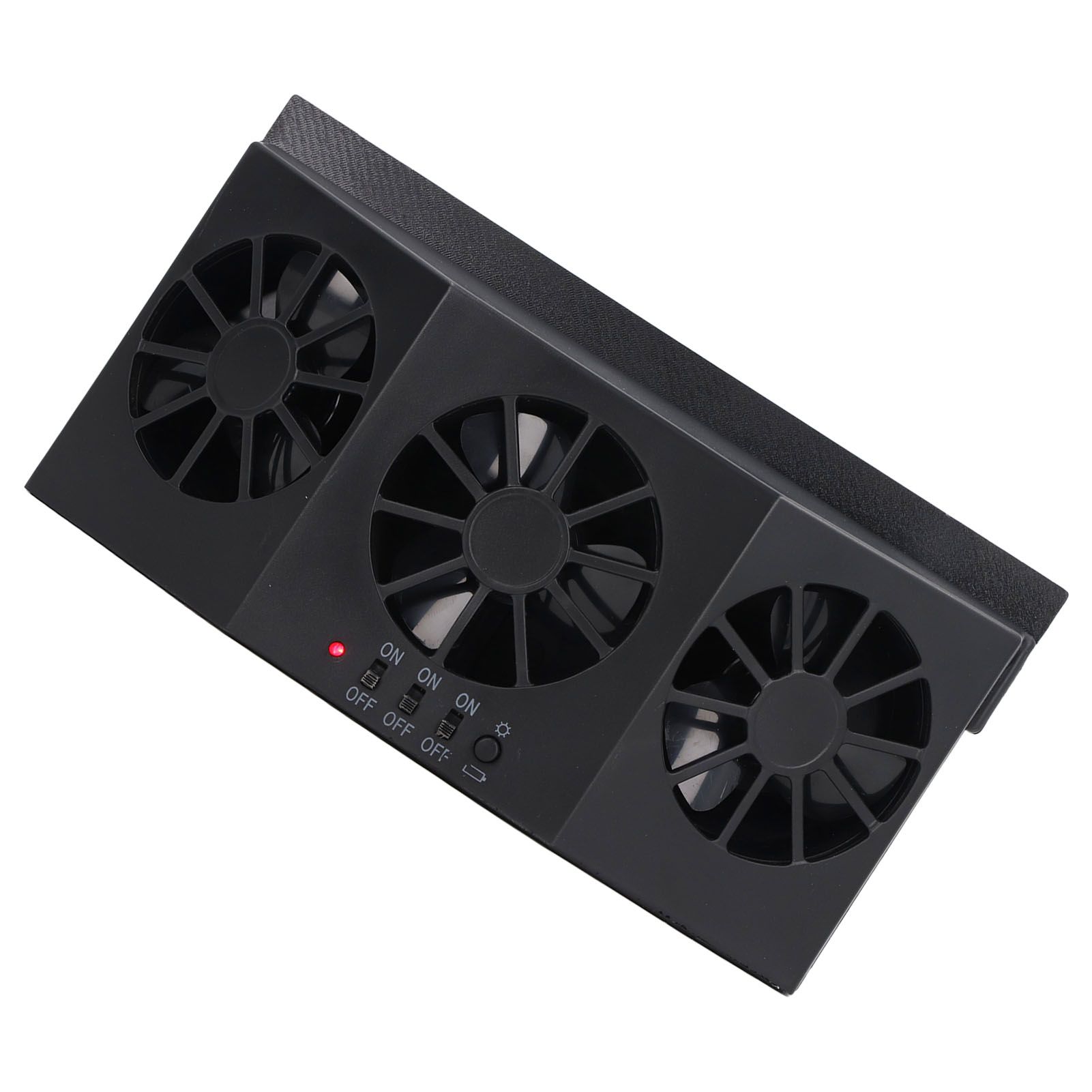 Car Exhaust Fan Solar Powered Air Circulating Fan Car Window Vent Fan for Odor view 8