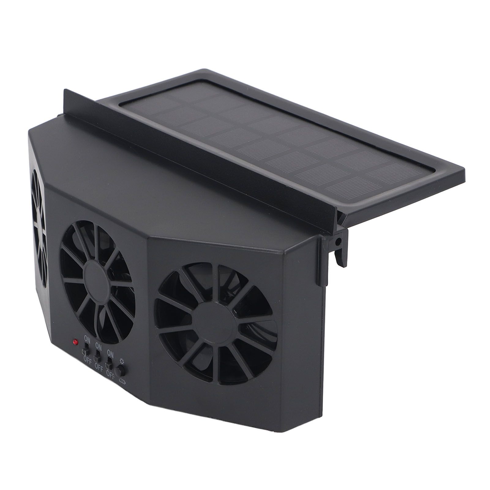 Car Exhaust Fan Solar Powered Air Circulating Fan Car Window Vent Fan for Odor view 10