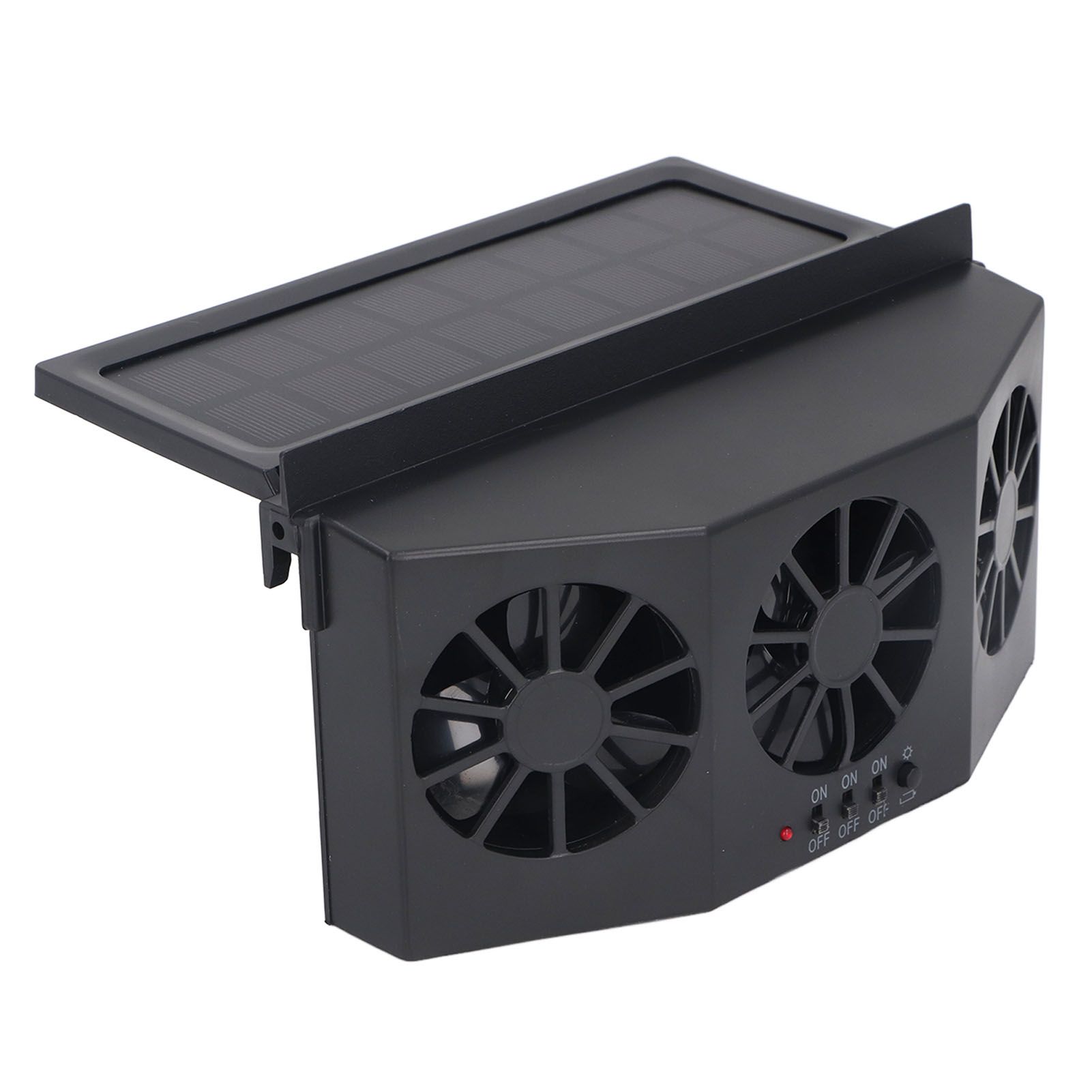 Car Exhaust Fan Solar Powered Air Circulating Fan Car Window Vent Fan for Odor view 11