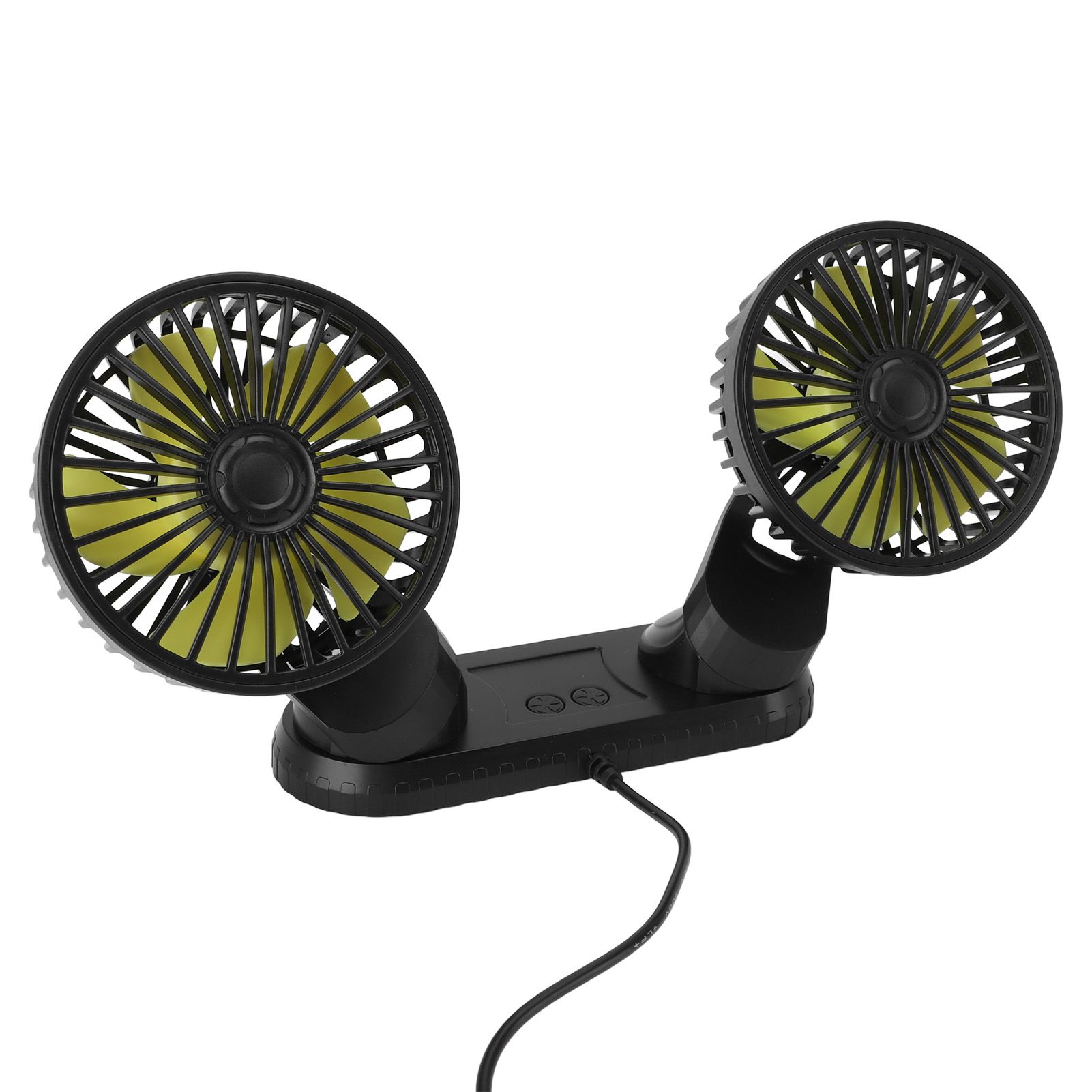 Car Fan Portable Dual Head Electric Vehicle Mounted USB 360 Degree Rotation view 9